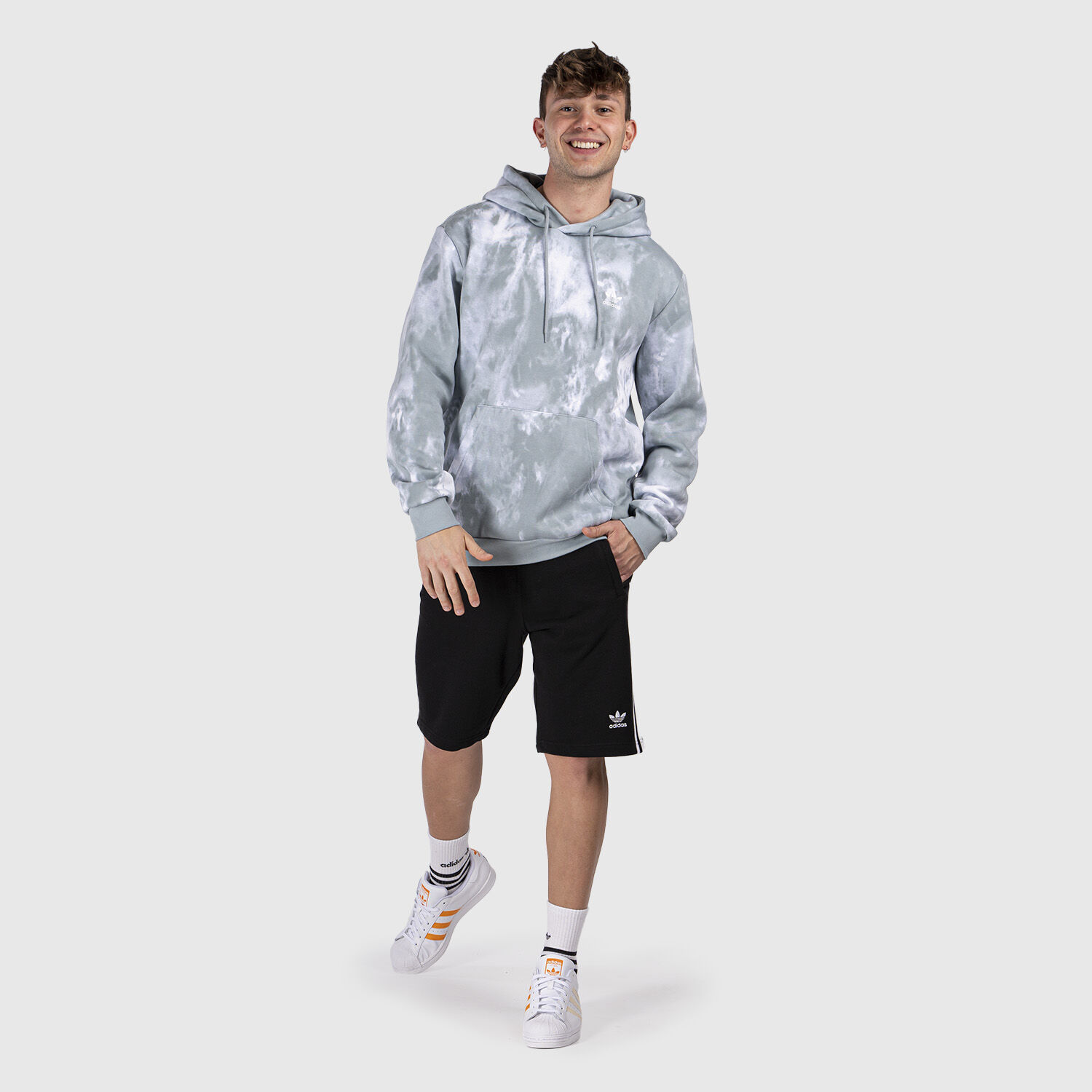 Adidas 3 stripe shorts tie dye best sale