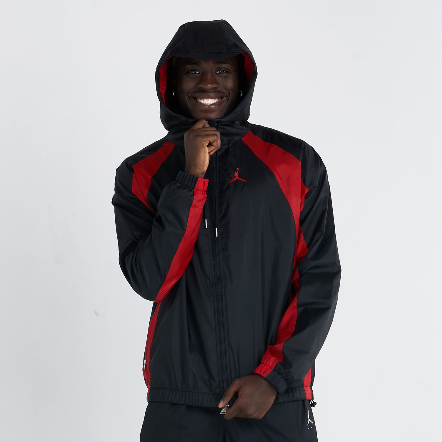Black and red jordan jacket top