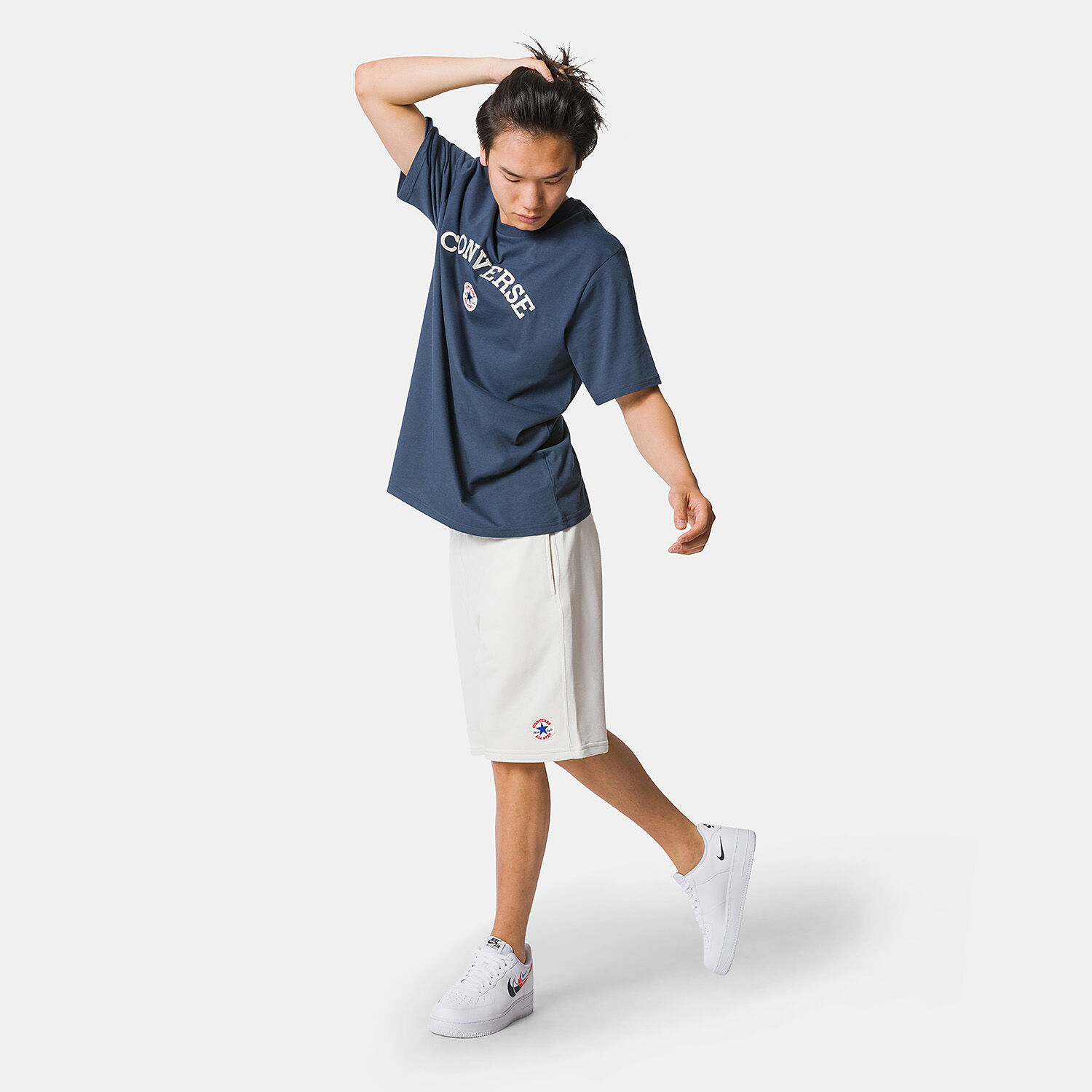 Red converse best sale shorts