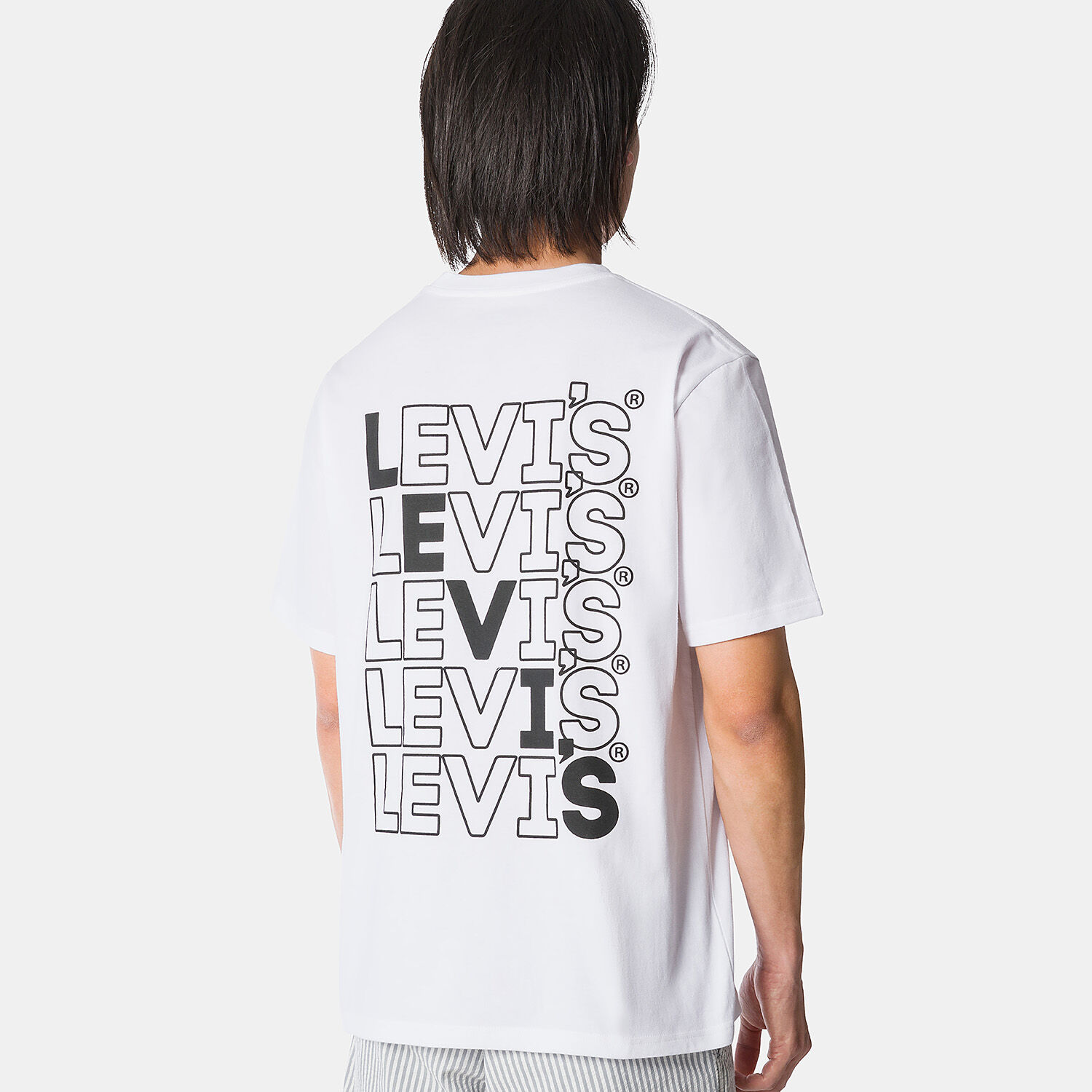 Levi's SS Relaxed Fit T-shirt white and black | AW LAB