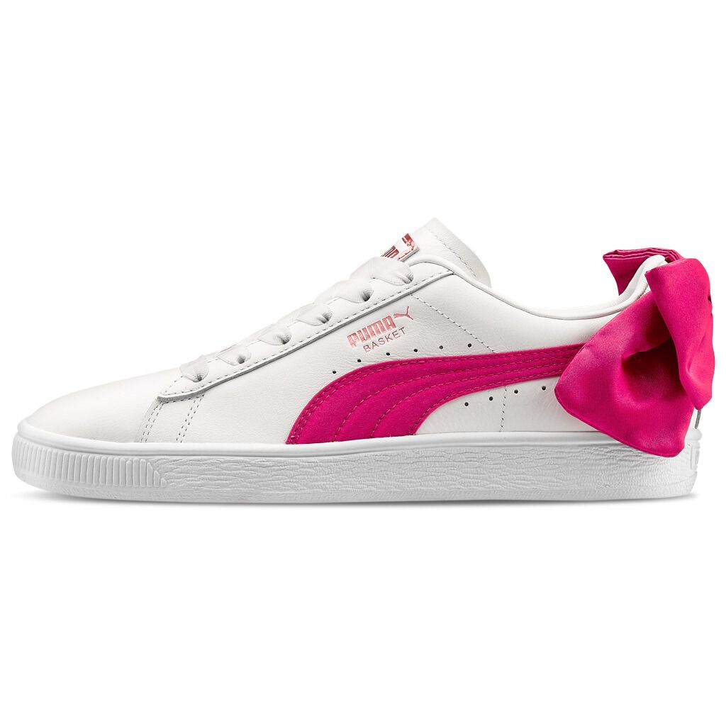 Puma suede bow beige deals