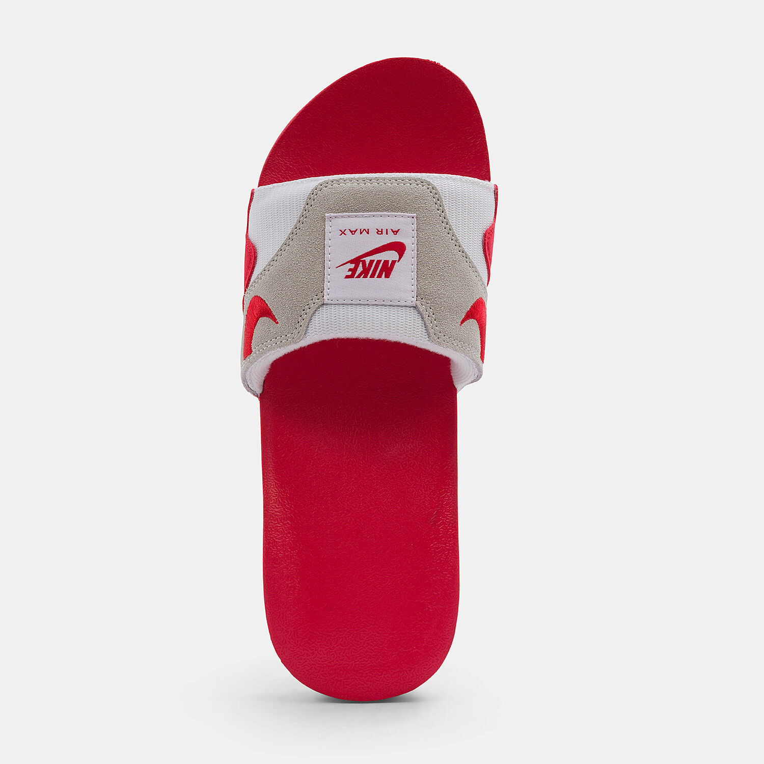 Red nike air max slides deals