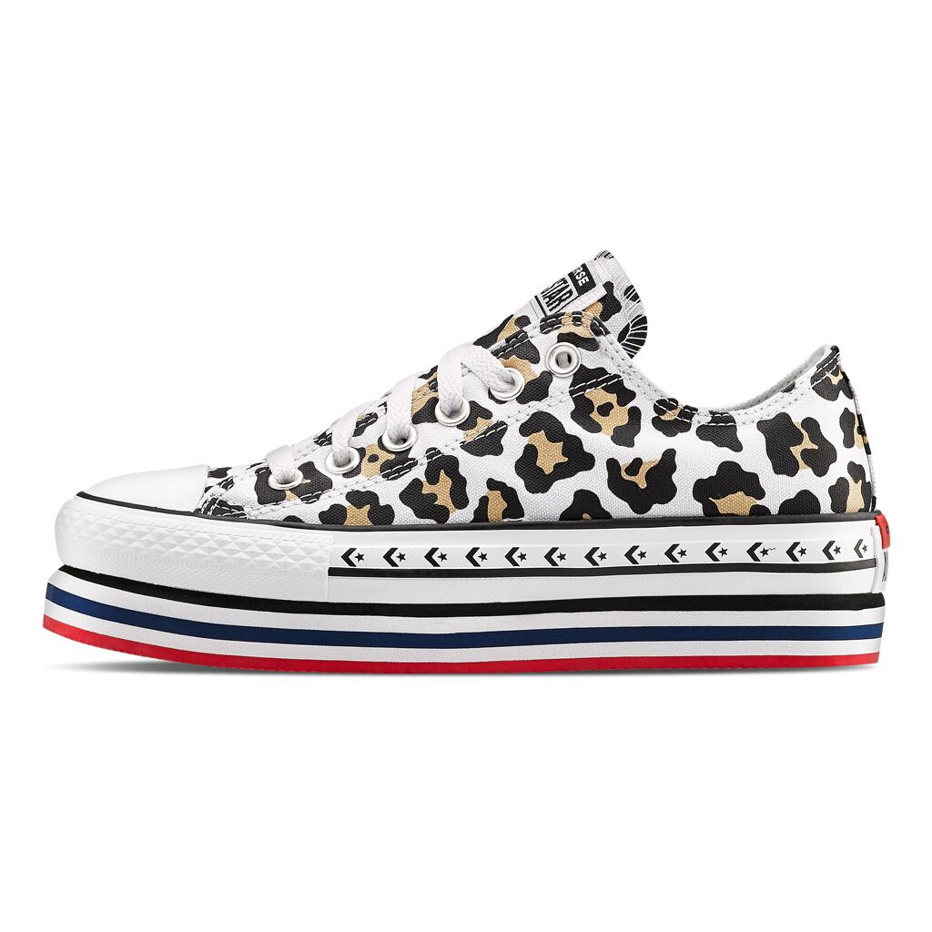 Converse hot sale platform multicolor