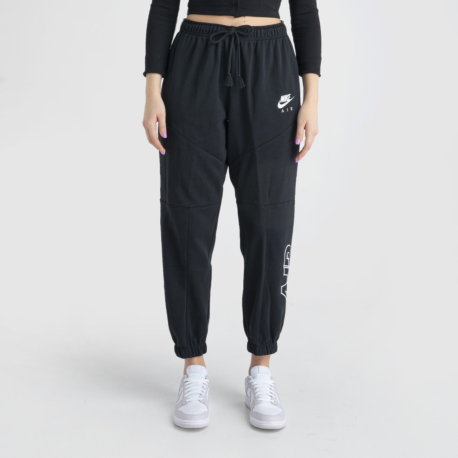 Nike air fleece pants black on sale