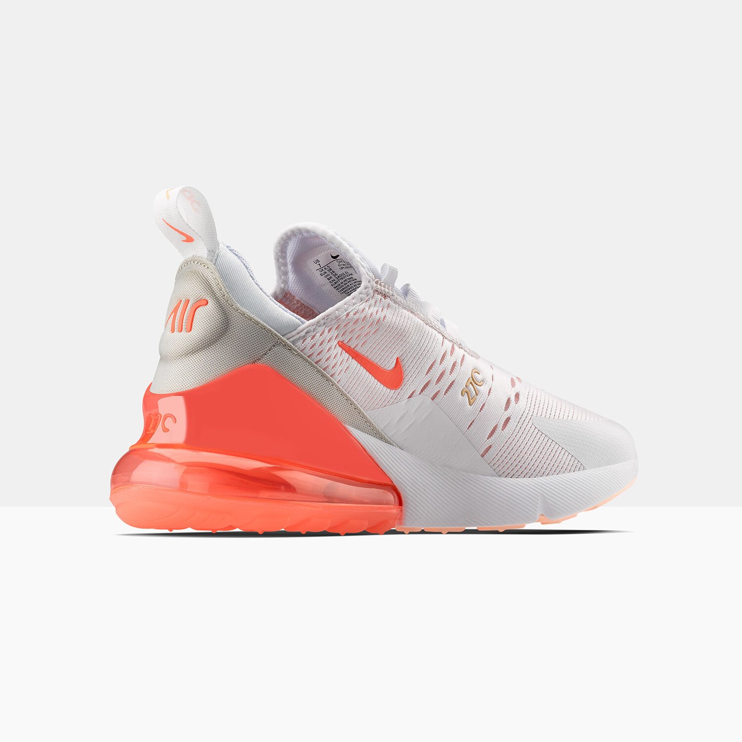 Nike air max new arrivals 27 white orange pink