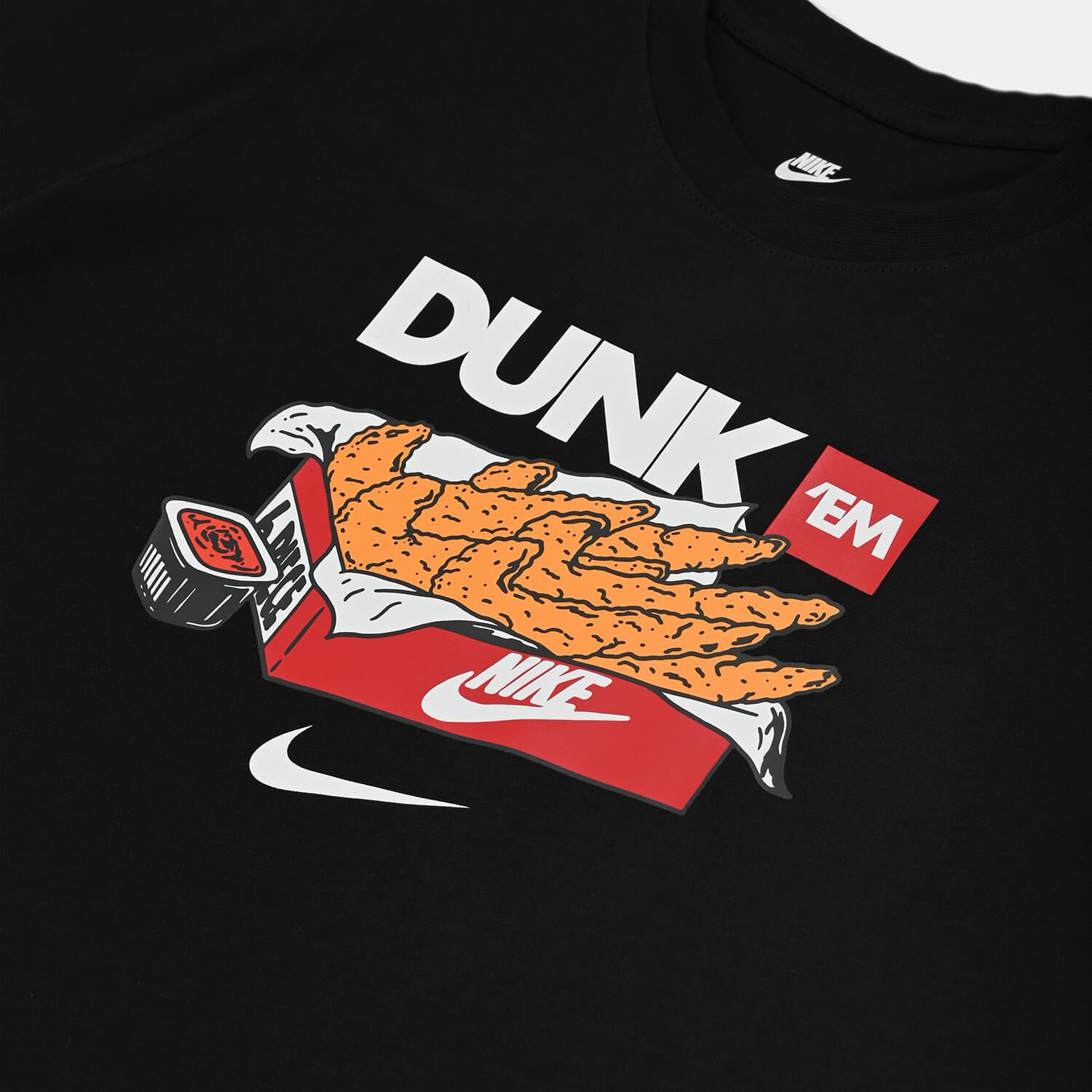 red black and white nike shirt