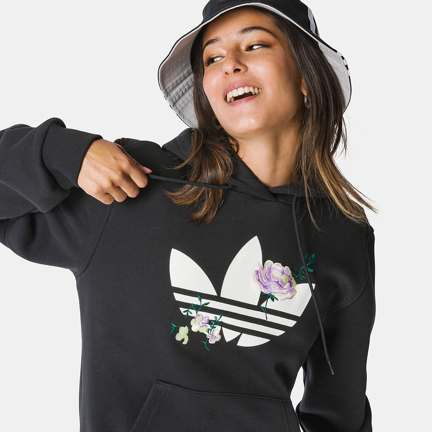 Felpa fiori adidas store