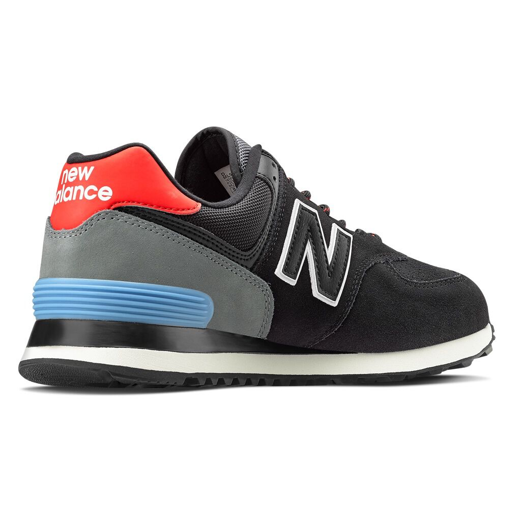 New balance 574 sales black velocity red