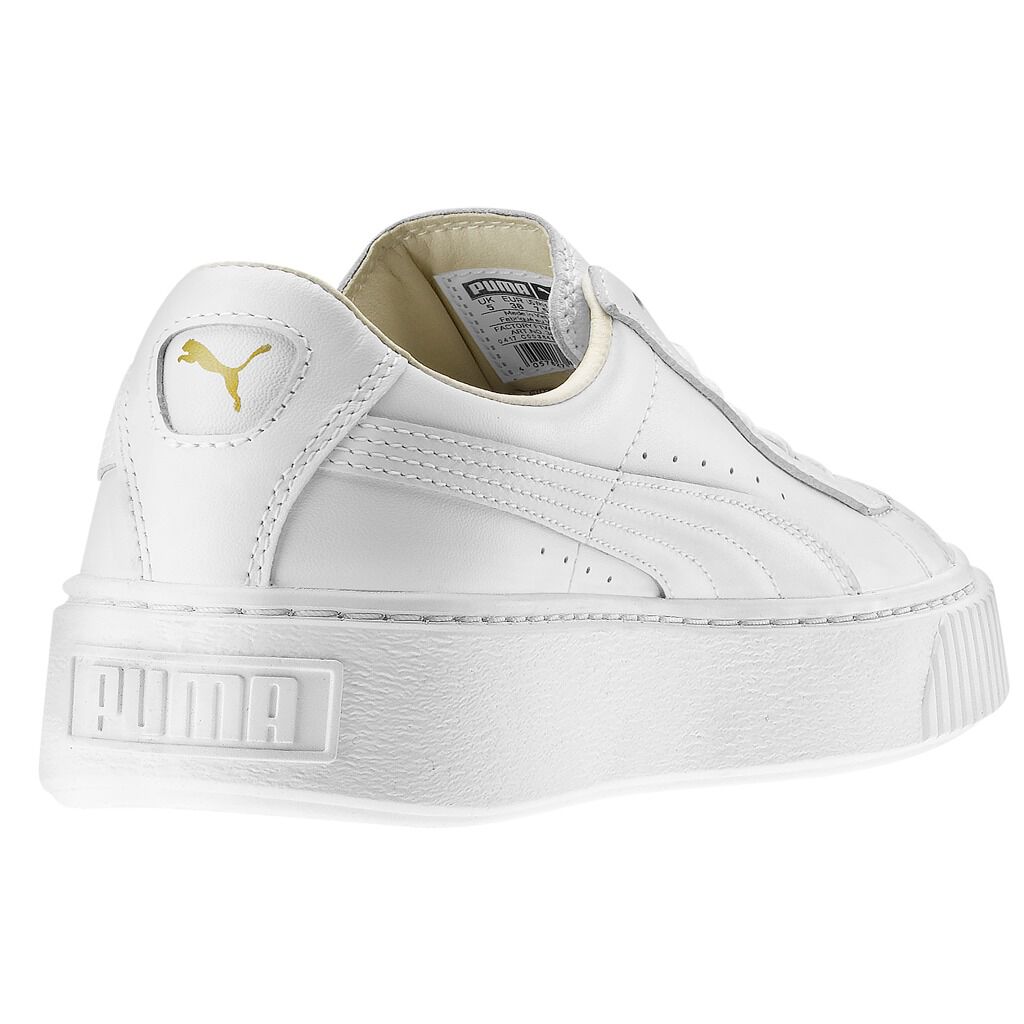 Puma basket platform donna bianche shop