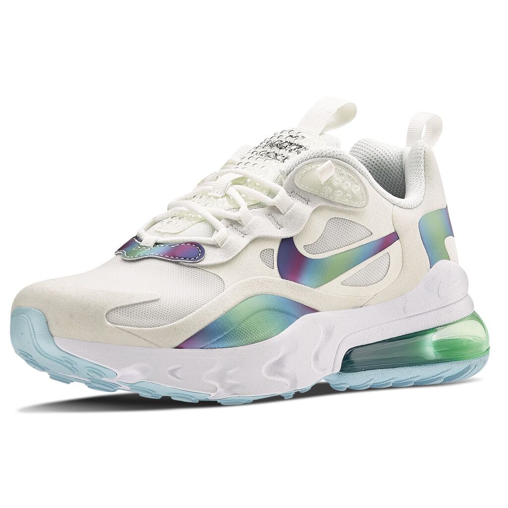 NIKE AIR MAX 270 REACT white light blue and green AW LAB