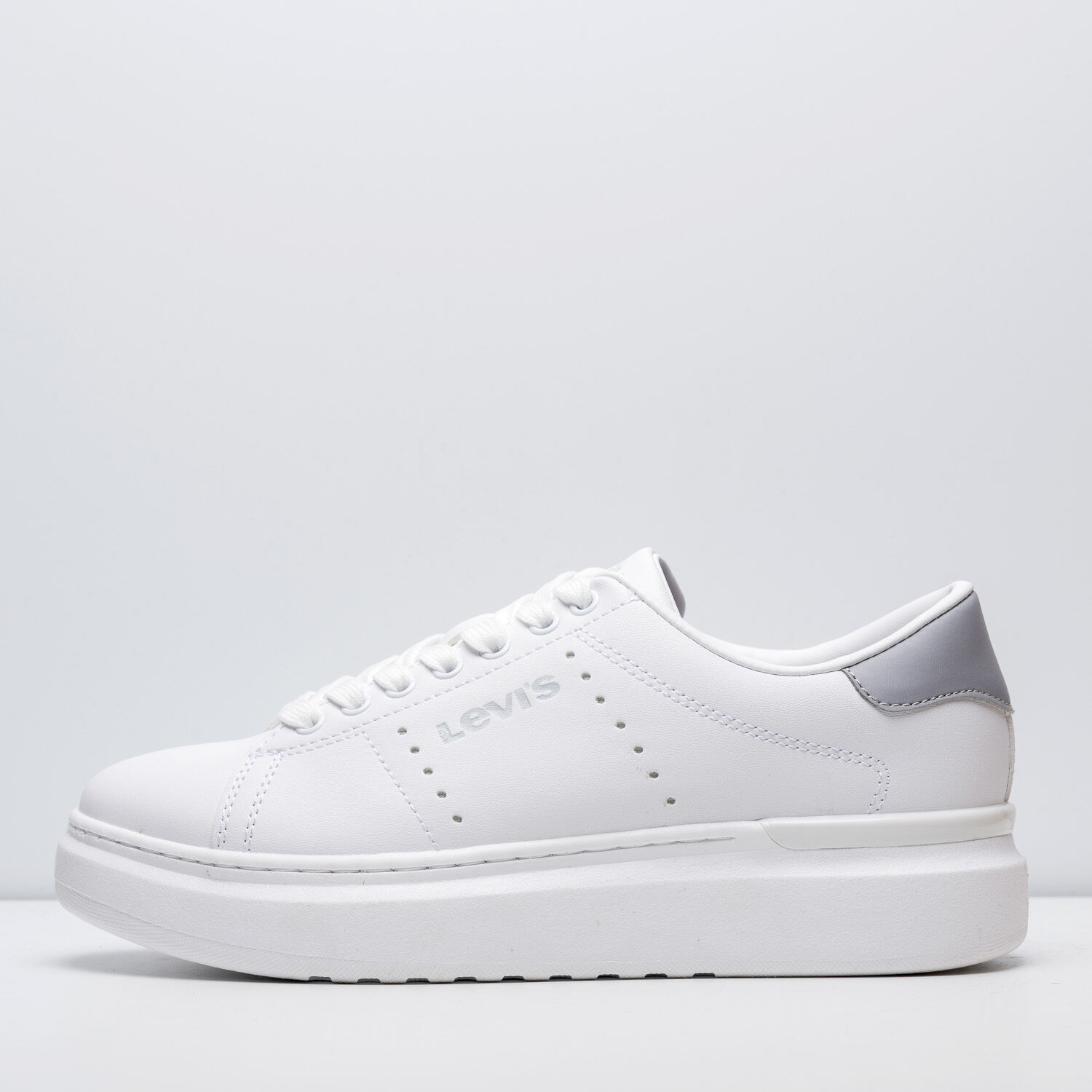 LEVI S PLATFORM OLDER GIRLS white grey AW LAB