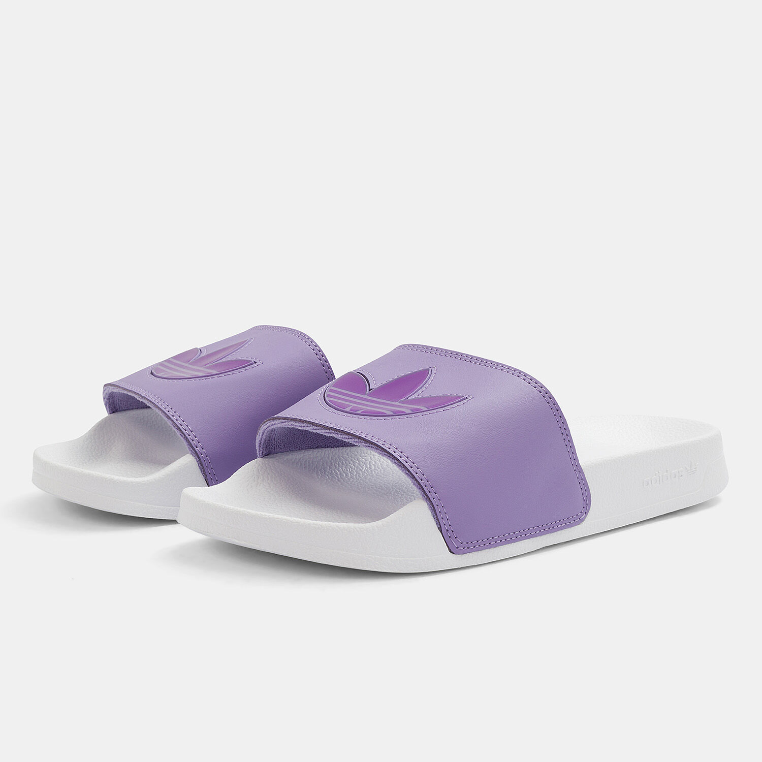adidas adilette Lite purple and white AW LAB