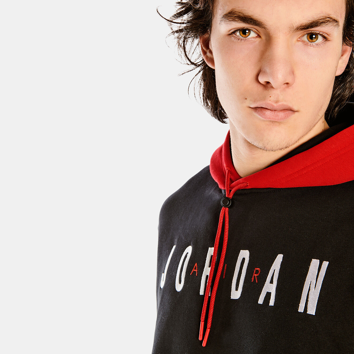 JORDAN JUMPMAN AIR HOODIE black and red AW LAB