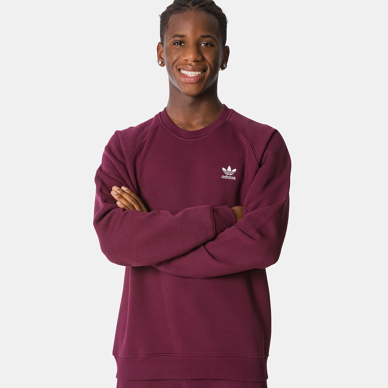 adidas Essentials Trefoil sweatshirt burgundy AW LAB