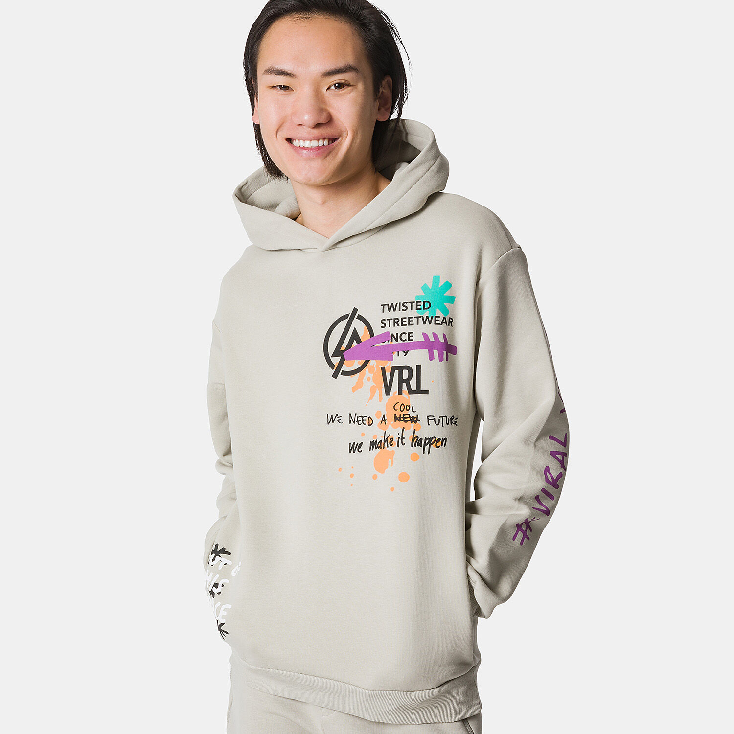 Felpa VRL Scribble Pack GREY AW LAB