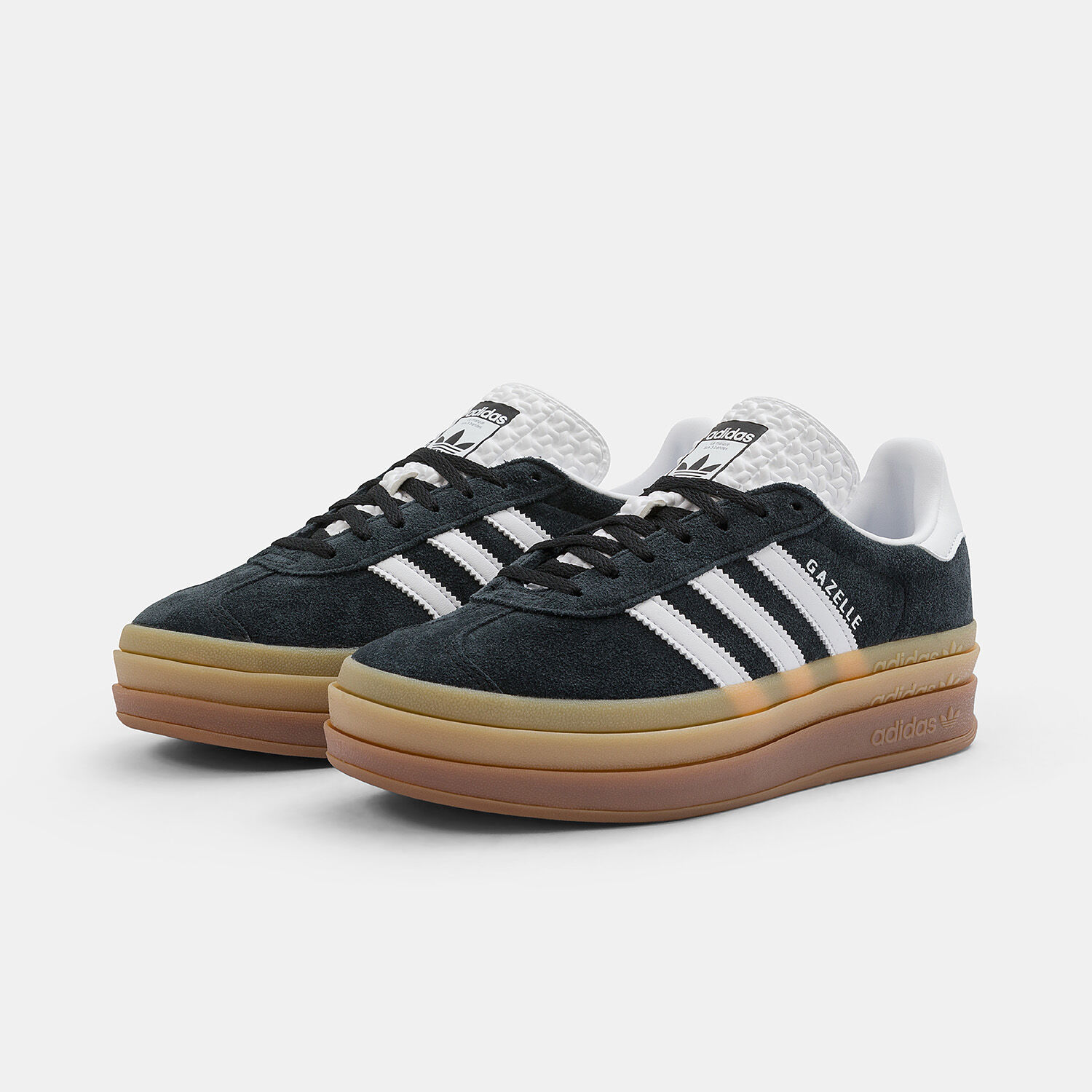 Adidas gazelle stitch sales and turn black