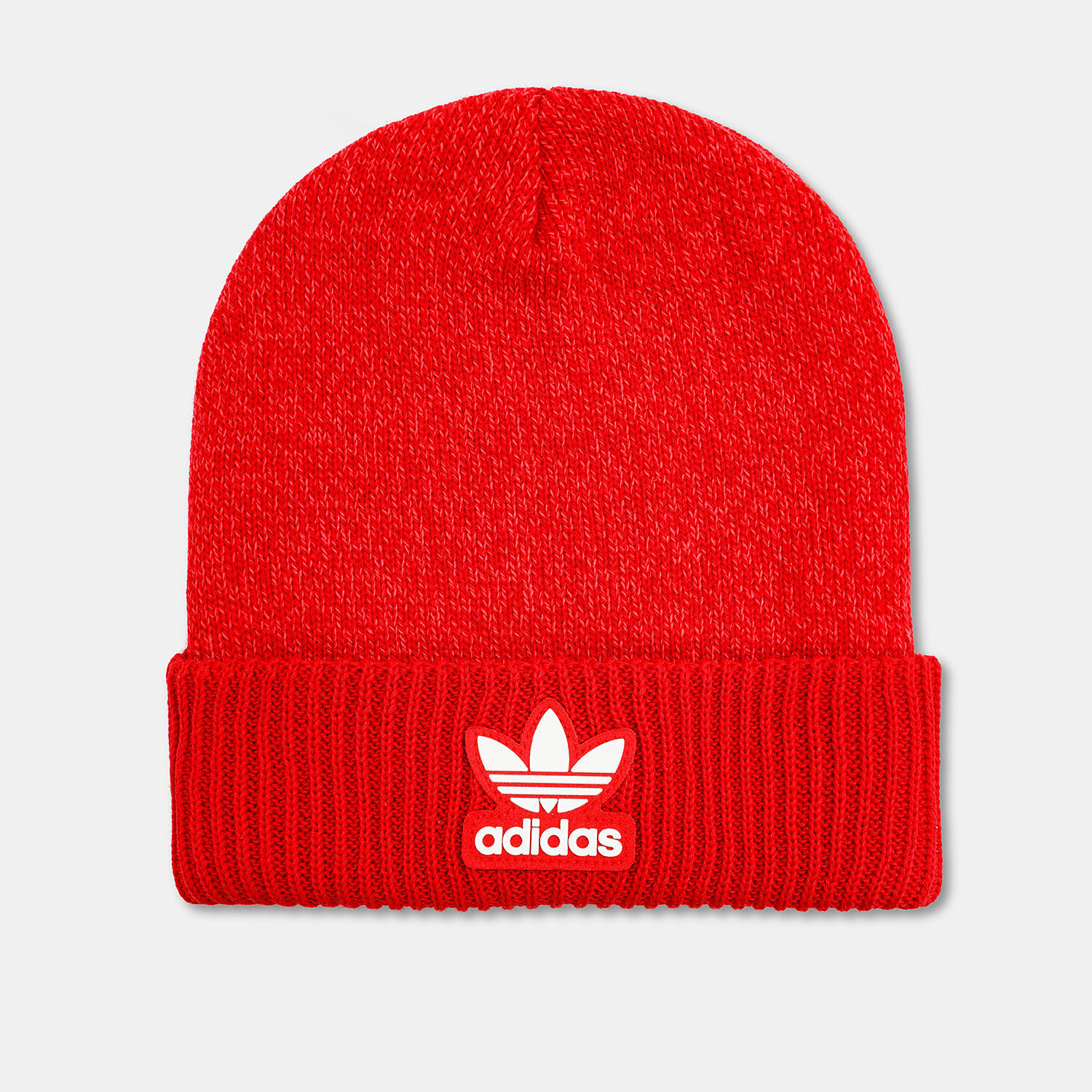 Berretto adidas adicolor Cuff Knit rosso e bianco AW LAB