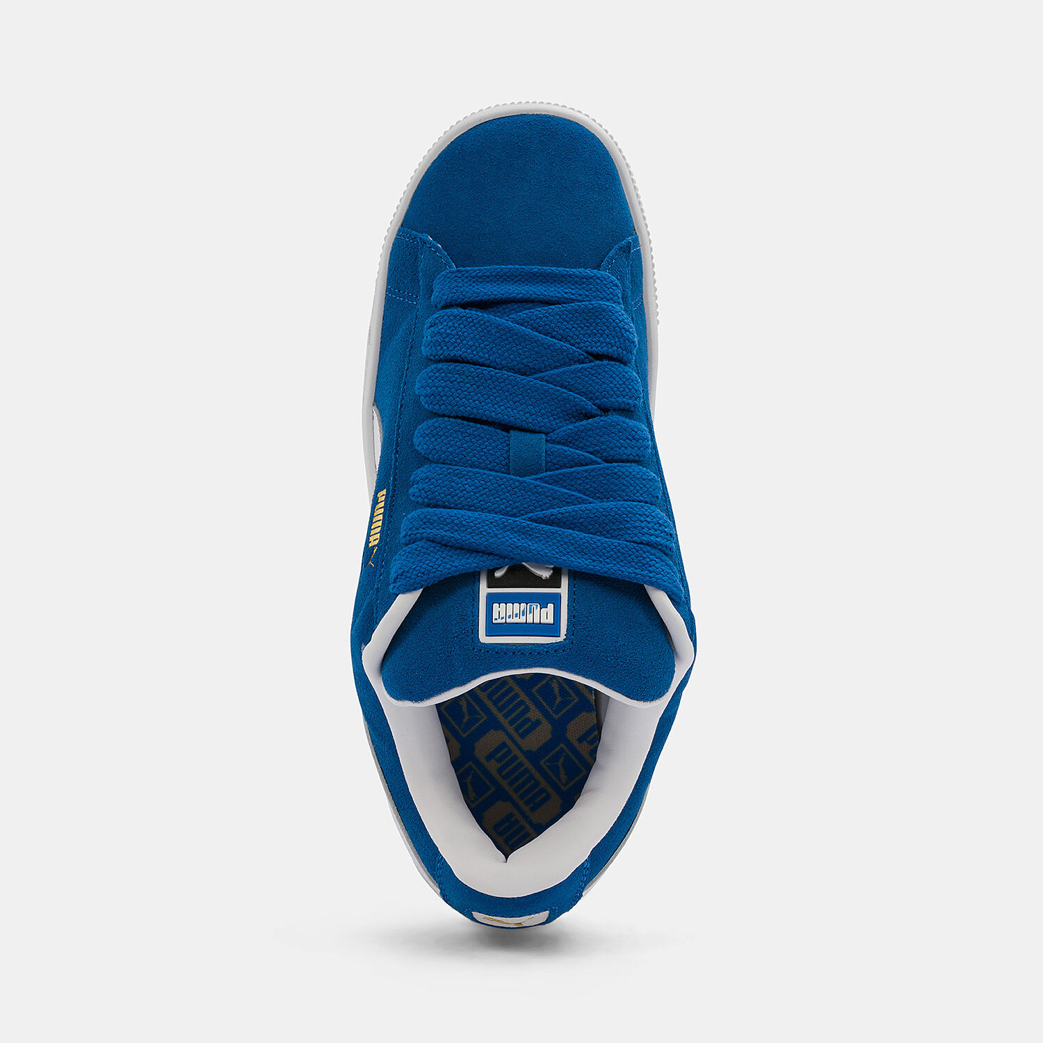 Puma suede azzurre top