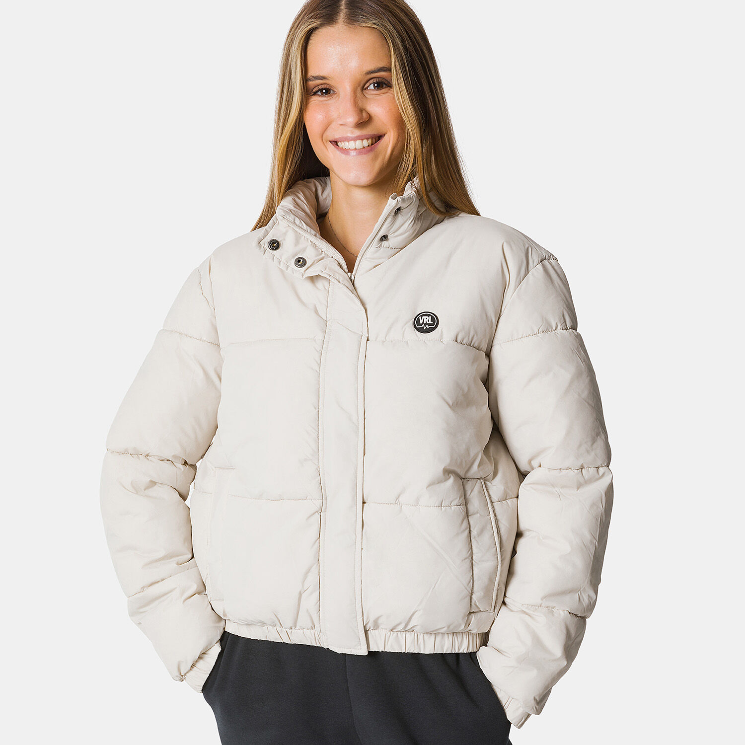 Beige winter jacket womens best sale
