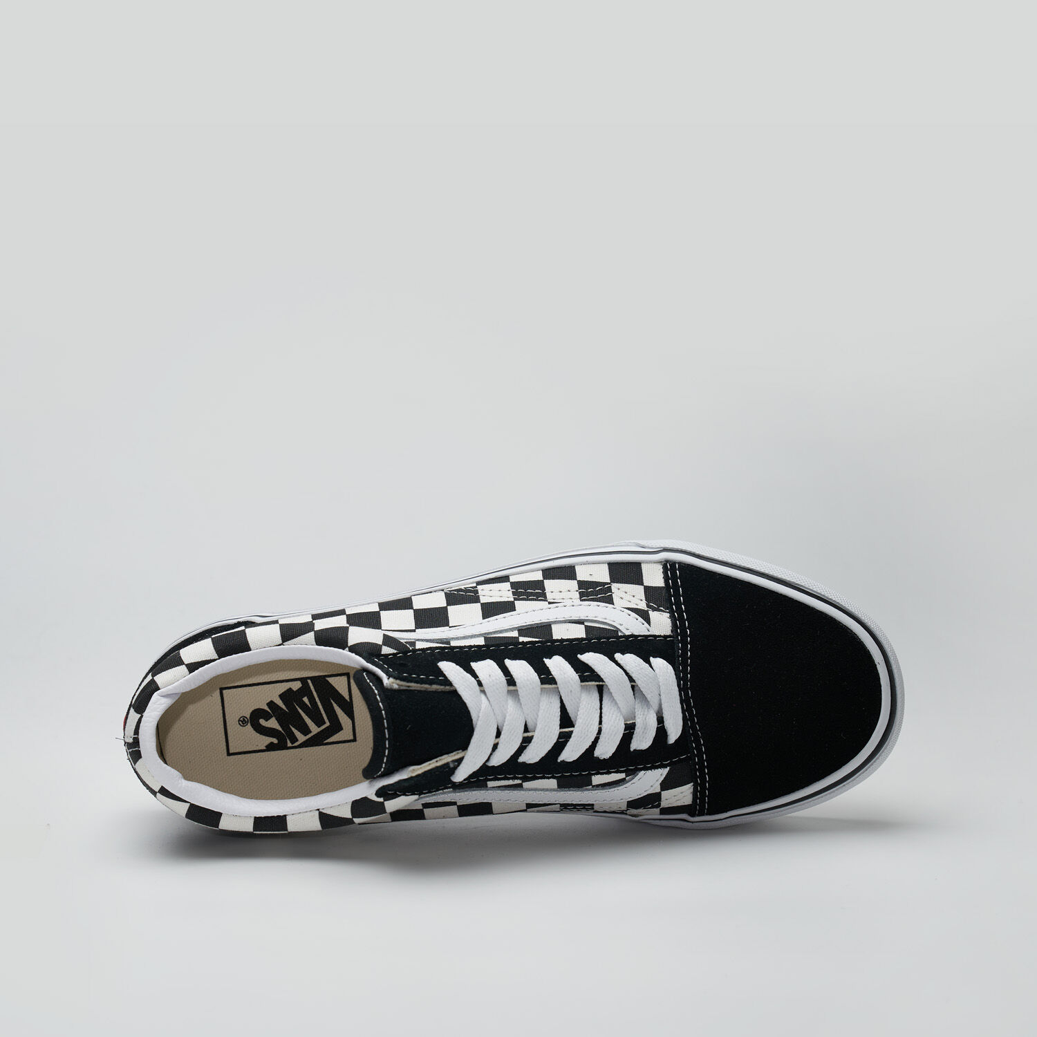 Vans Old Skool Checkerboard Platform black white and red Aw Lab