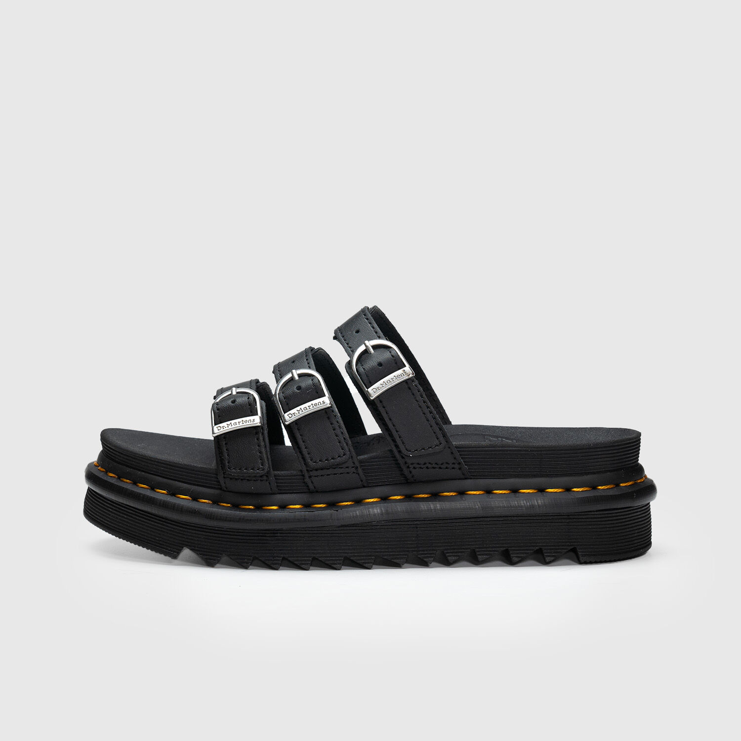 Dr. Martens Blaire sandals black and yellow AW LAB