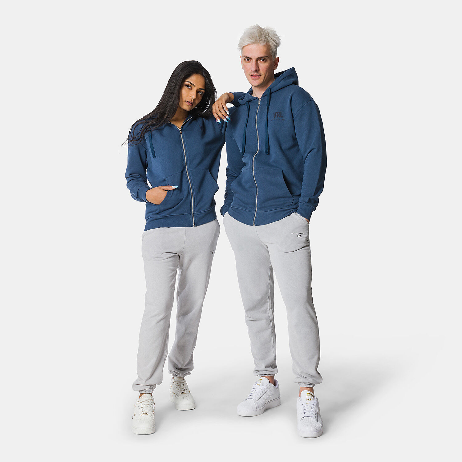 diadora Sundek Rainbow men s blue crew neck sweatshirt AW LAB