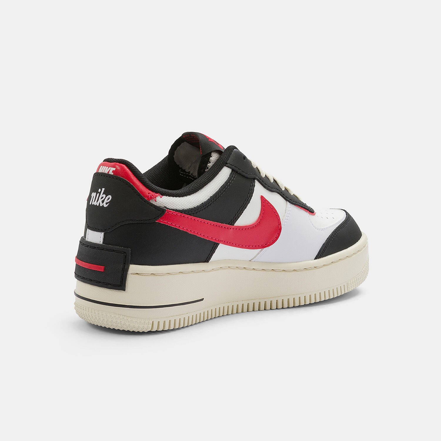 Black white red store air force ones