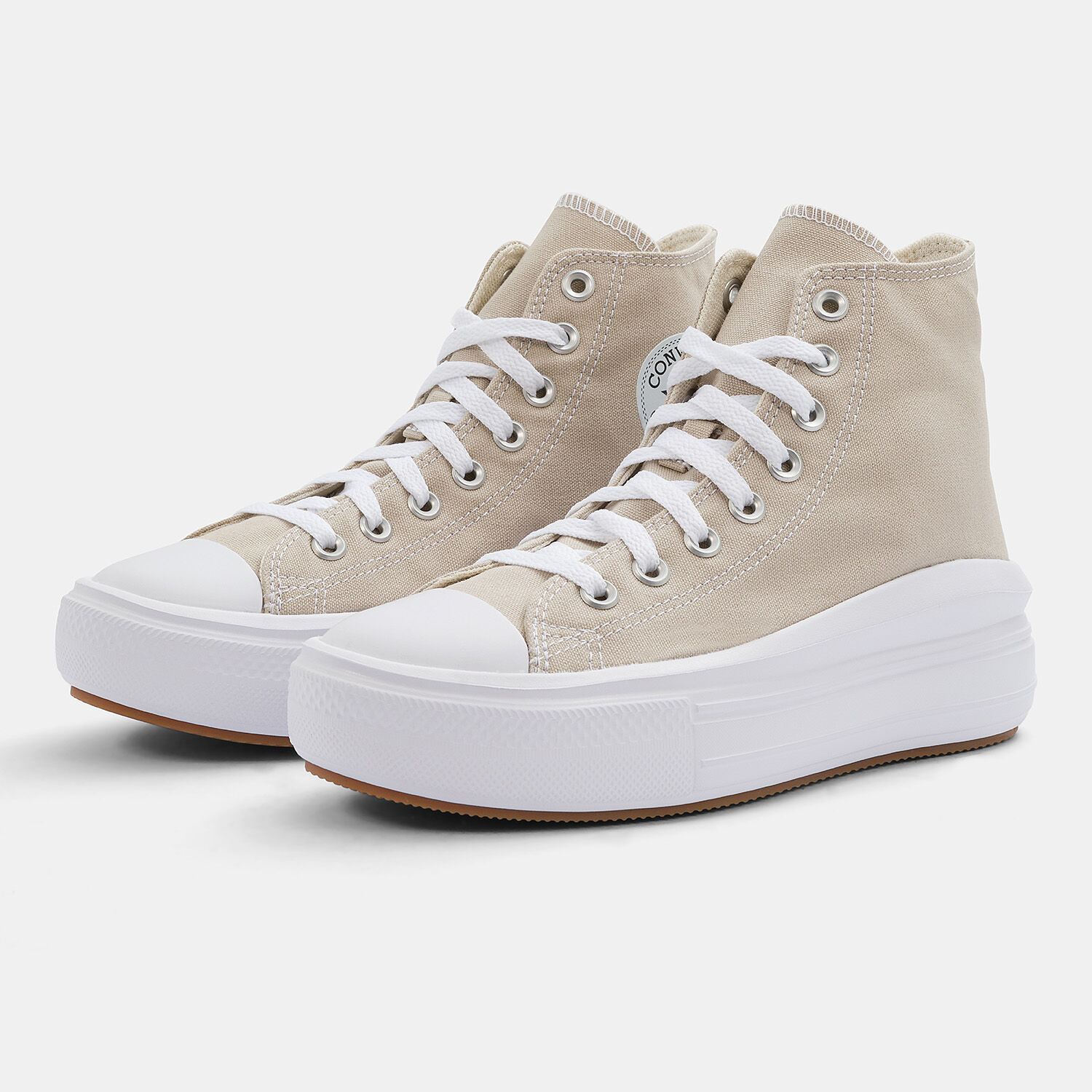 Converse discount platform beige