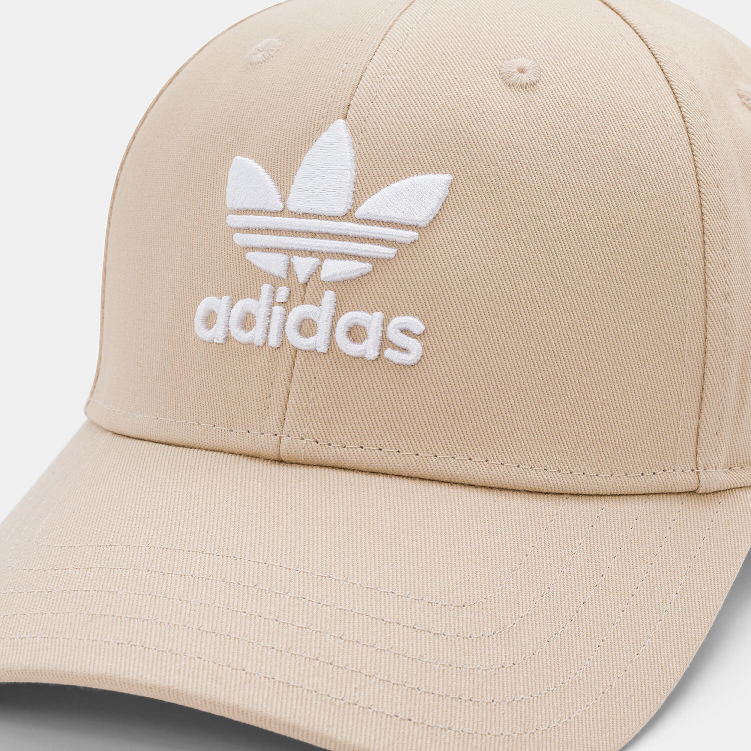 Adidas trefoil on sale cap beige