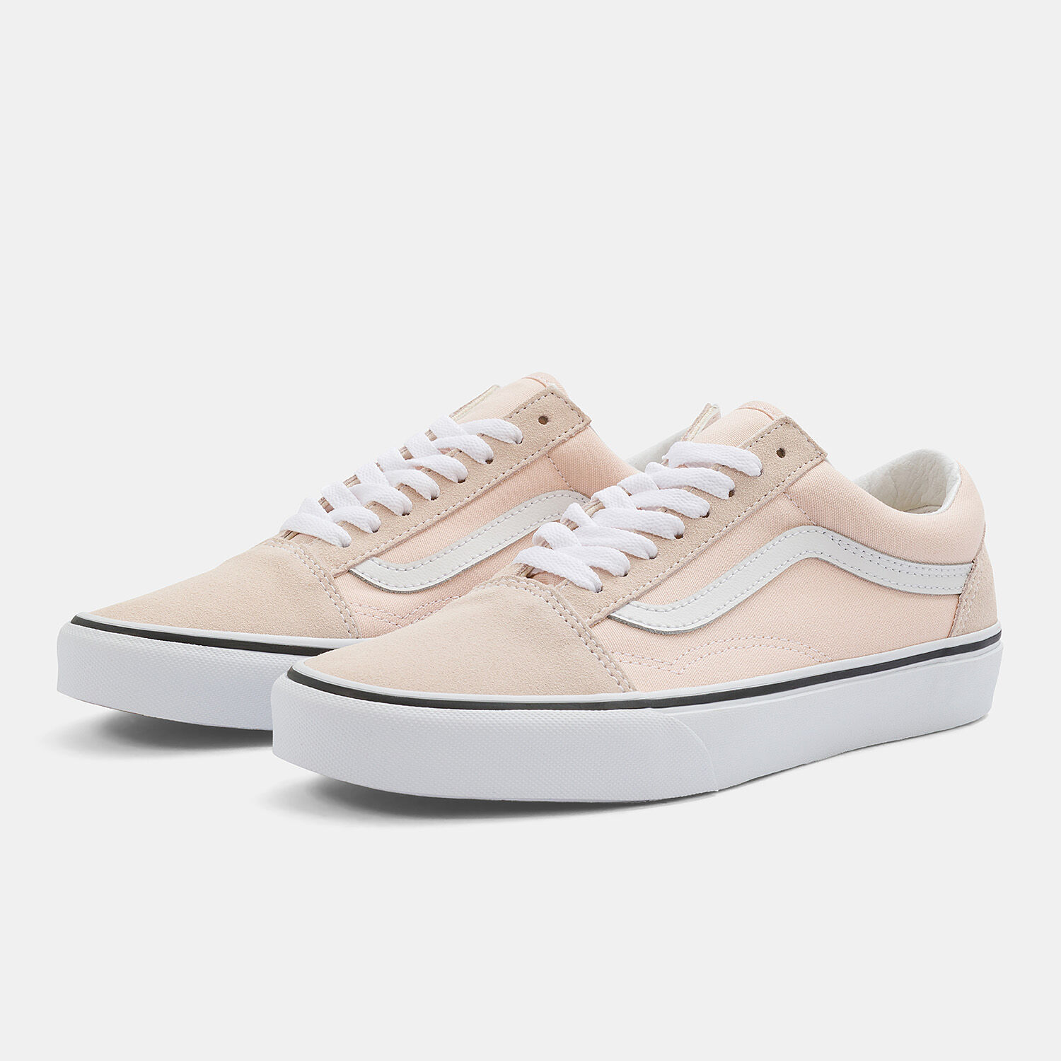Birch true white top vans old skool