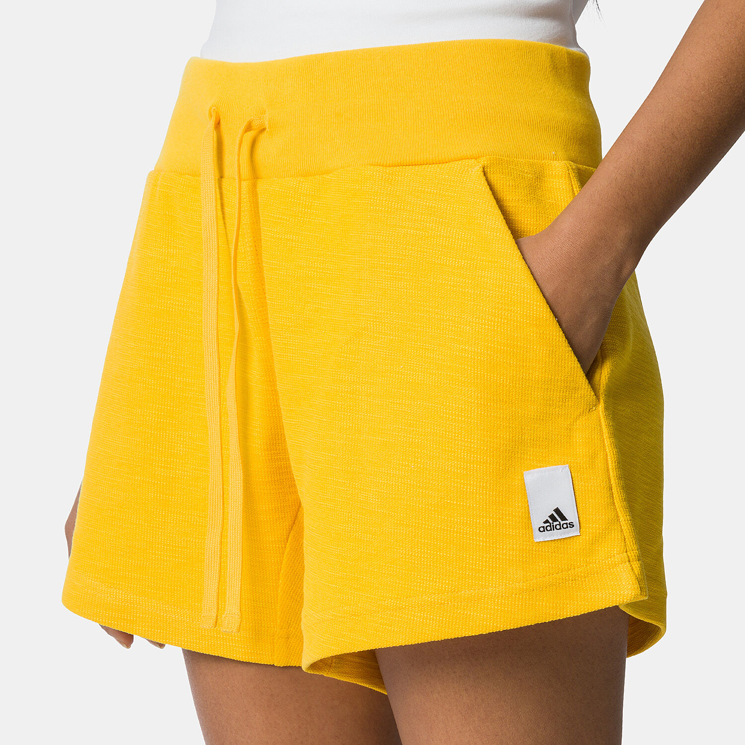 Yellow adidas shorts womens top