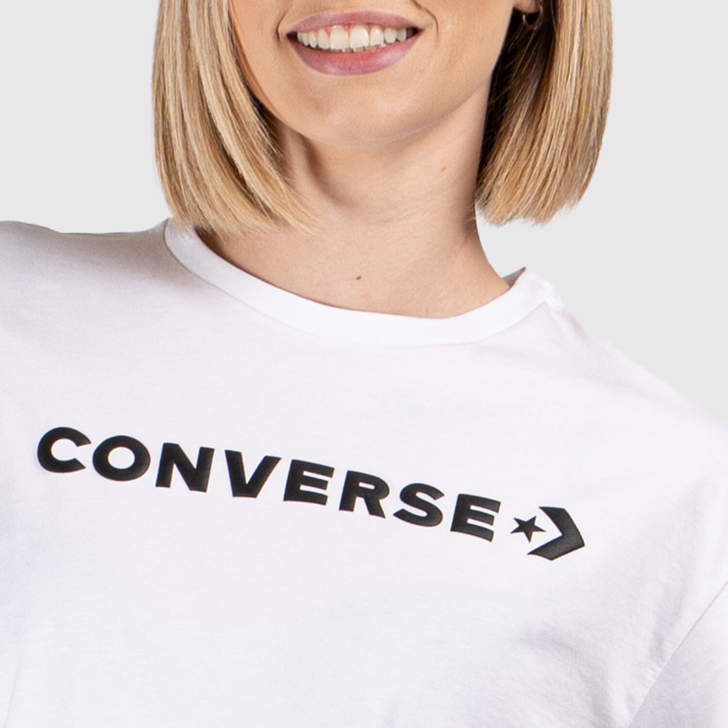 Converse Puff Wordmark Tee T shirt white AW LAB