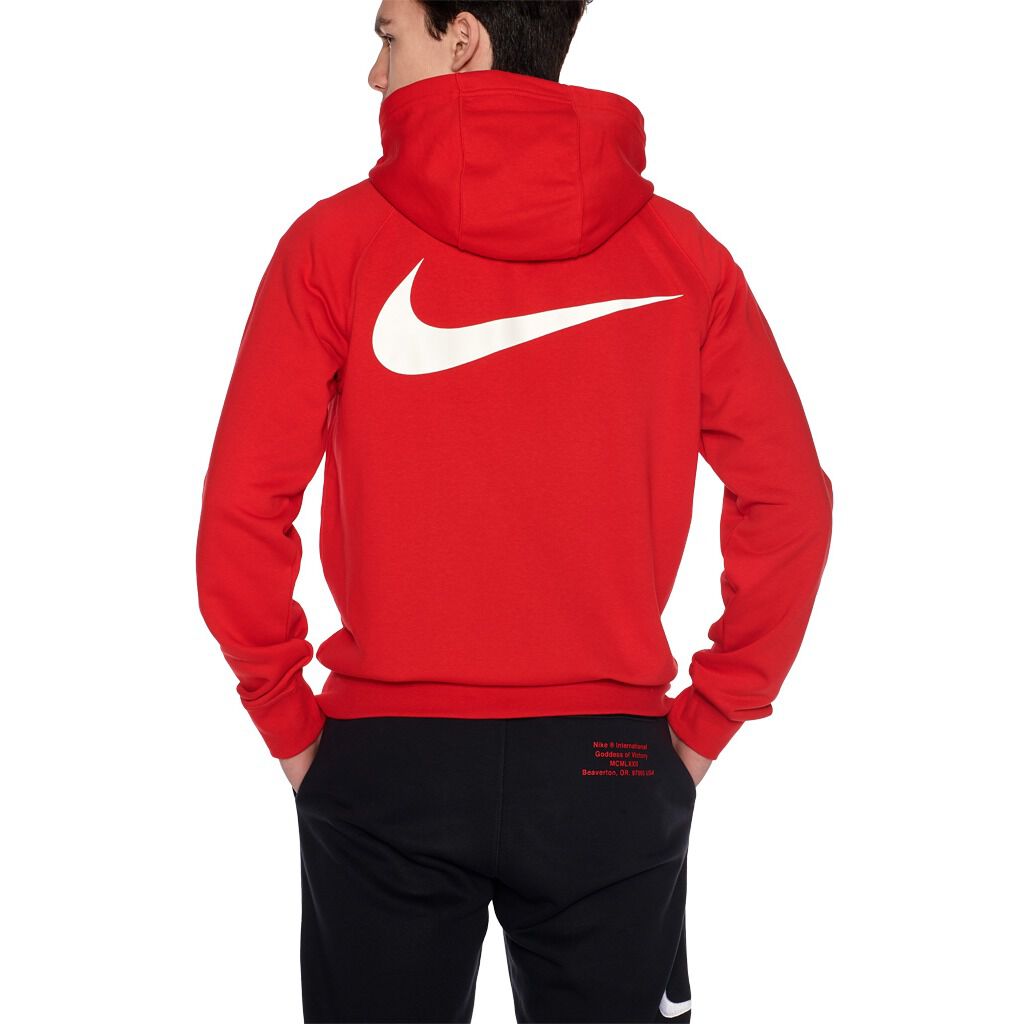 Felpa nike outlet swoosh rossa