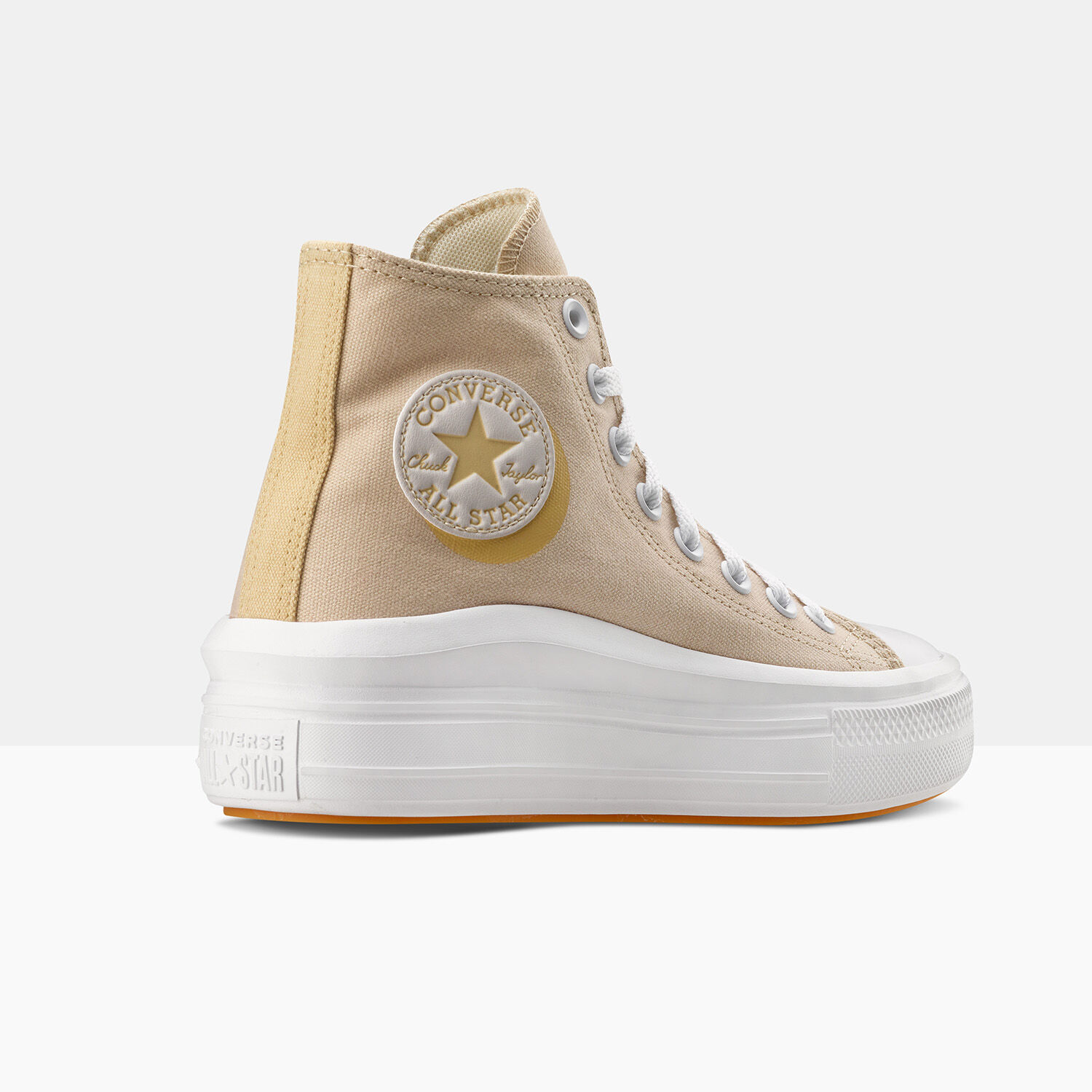 CONVERSE CANVAS COLOR CHUCK TAYLOR ALL STAR MOVE HIGH TOP BEIGE