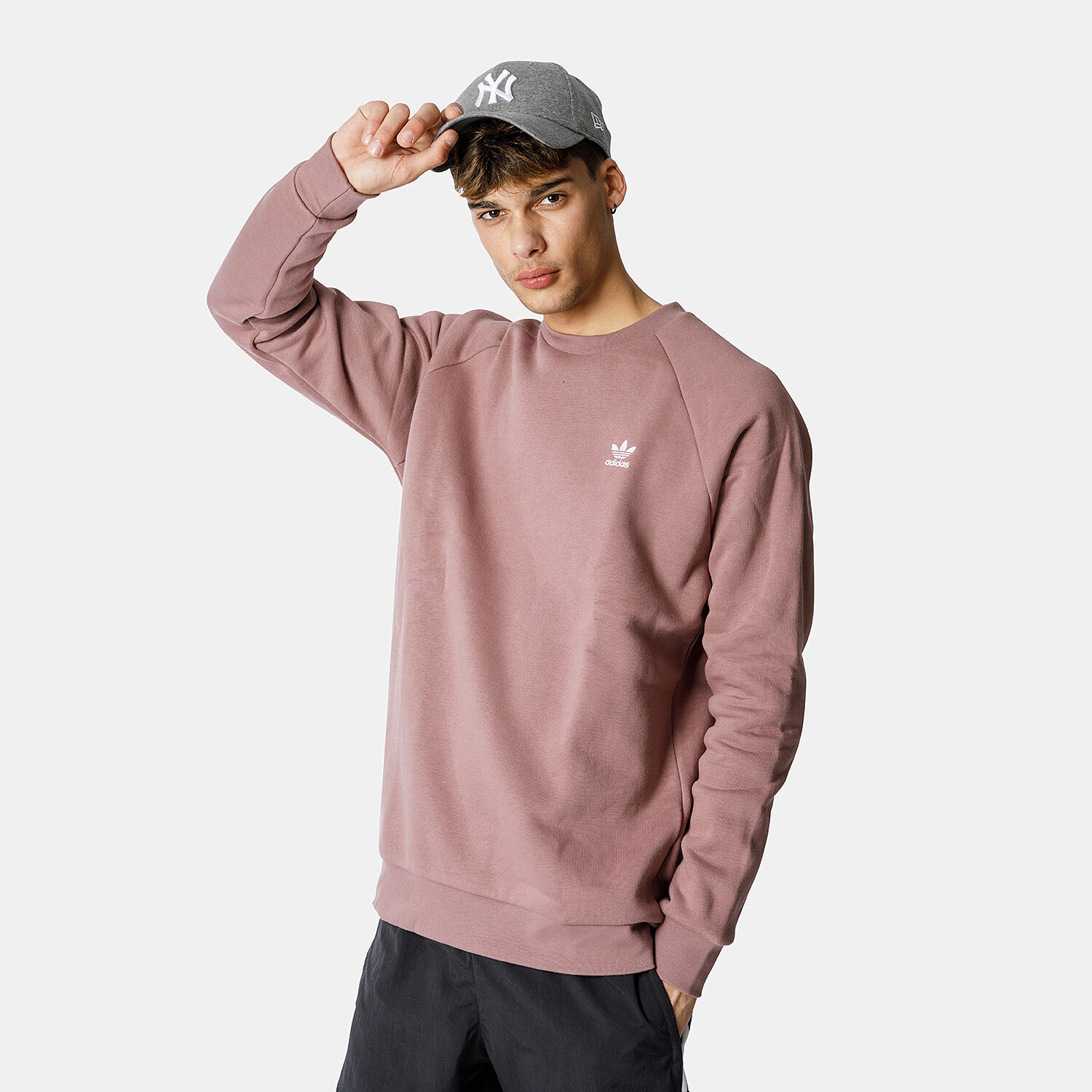 adidas Adicolor Essentials Trefoil Crewneck Sweatshirt pink AW LAB