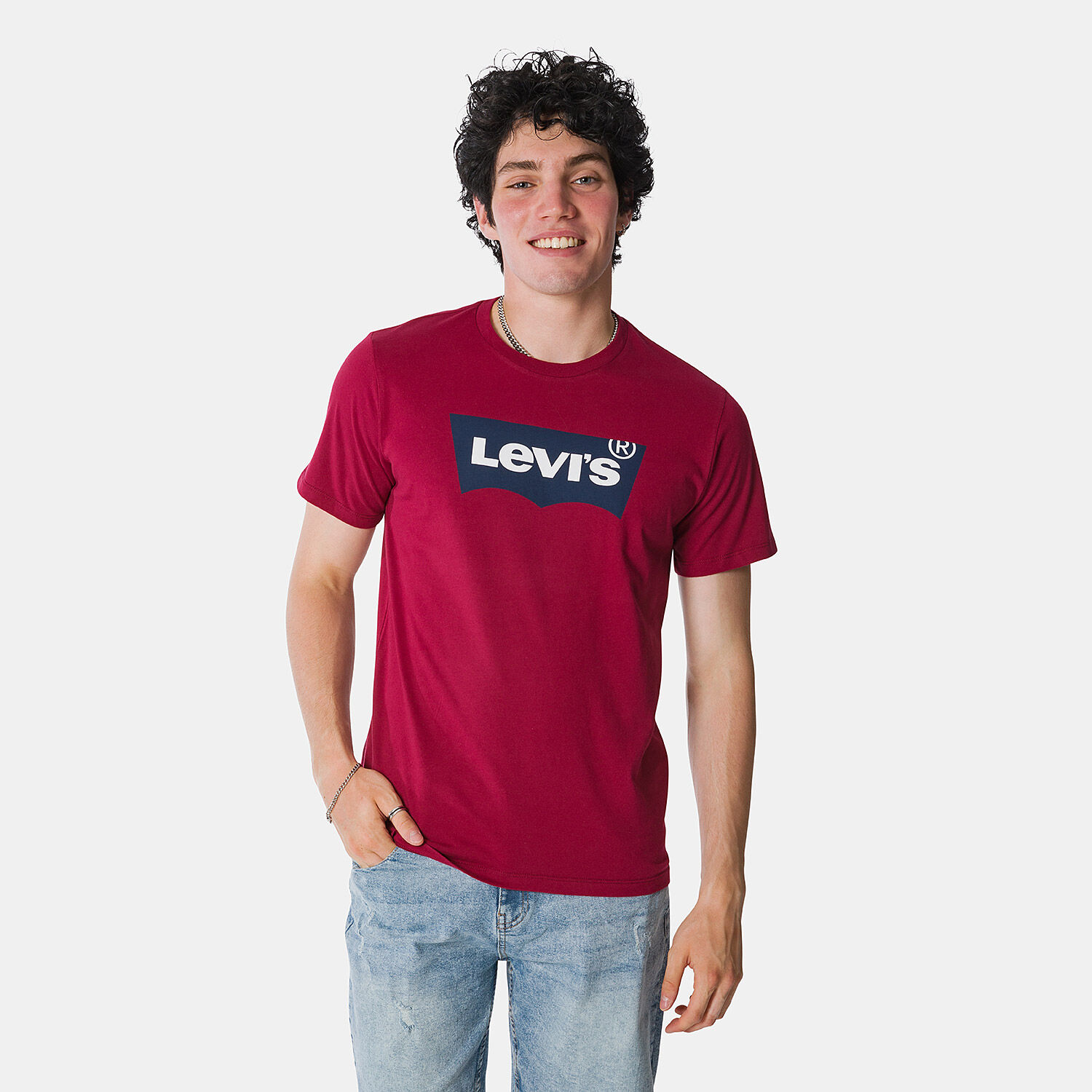 Levi s Graphic Tee T Shirt red dark blue and white AW LAB