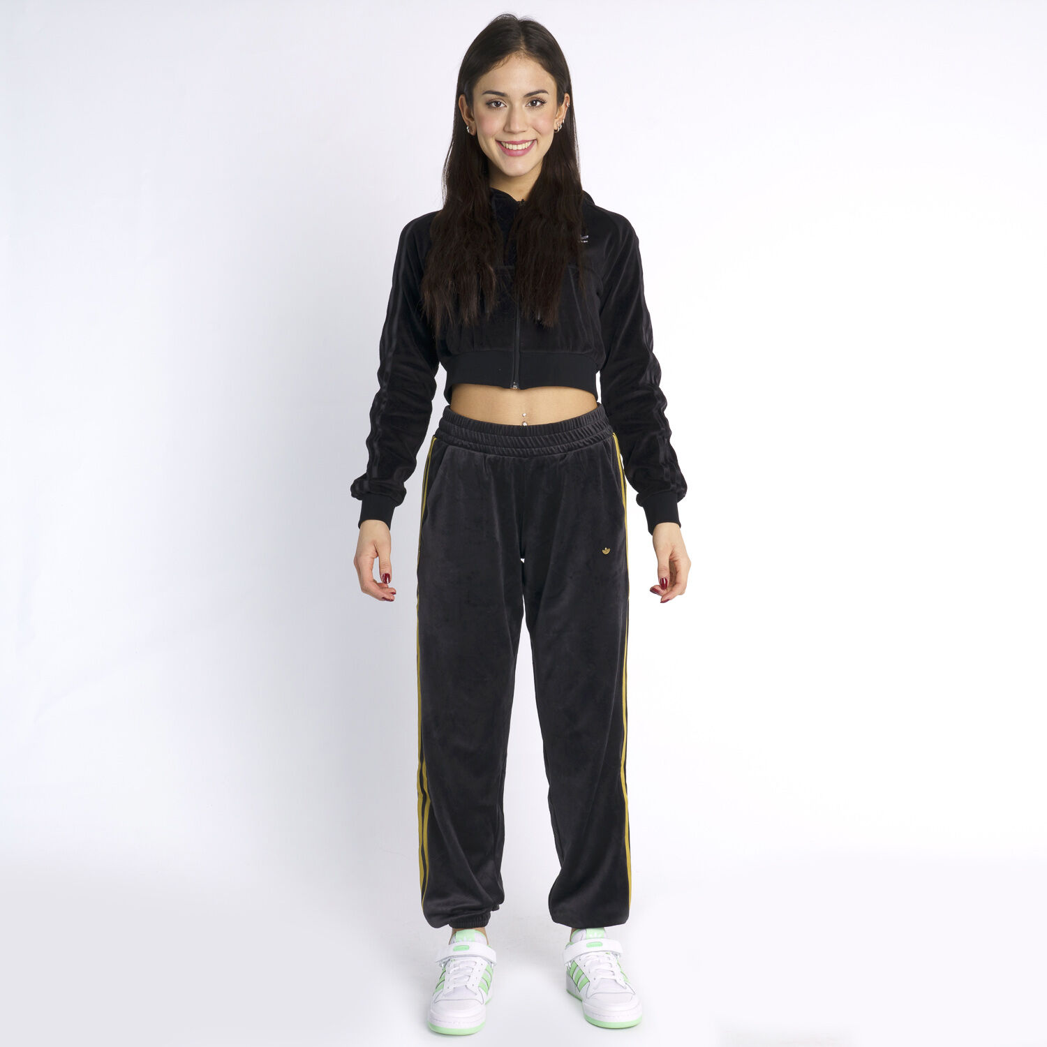 Adidas track pants online velvet