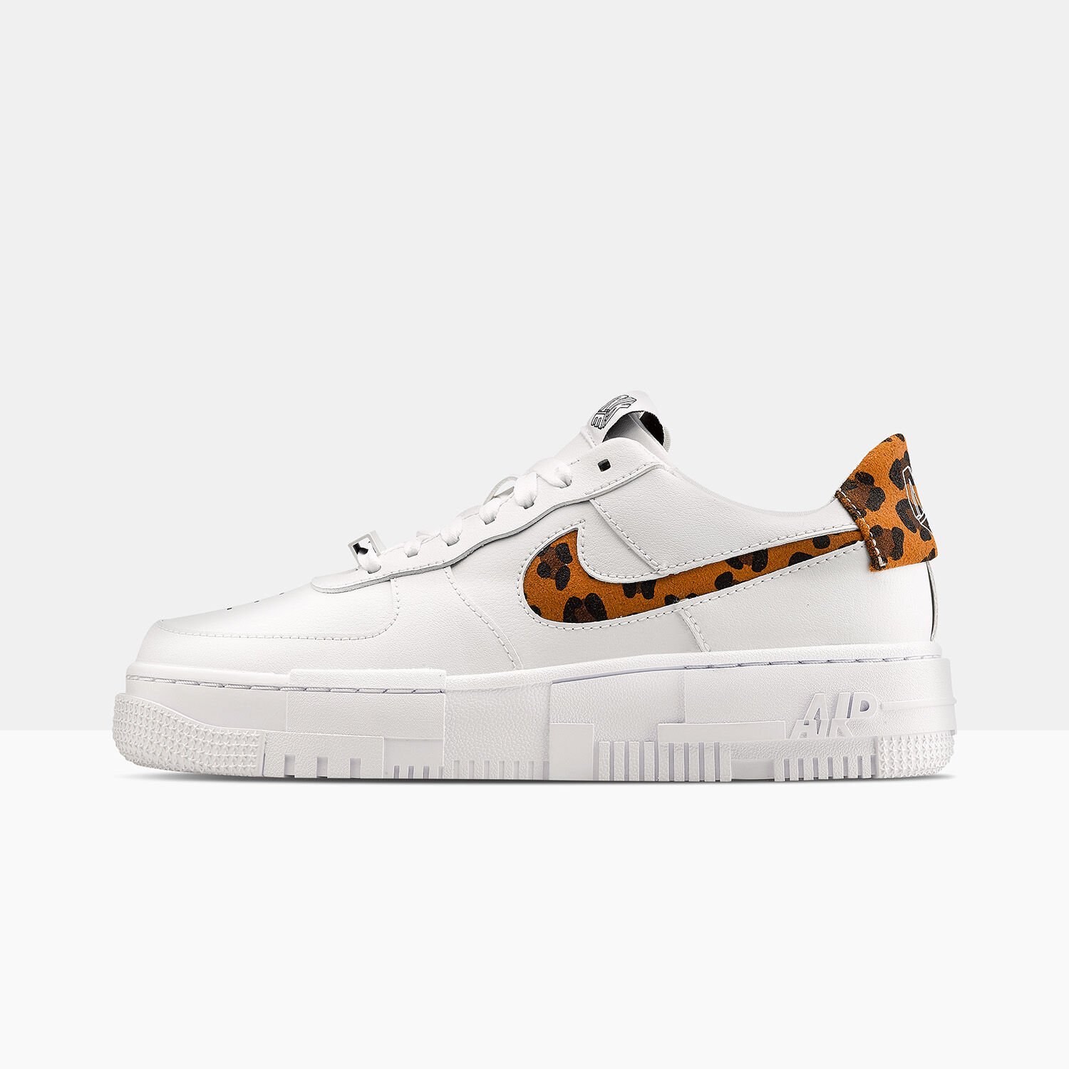 Nike AF1 Pixel white and animal print AW LAB
