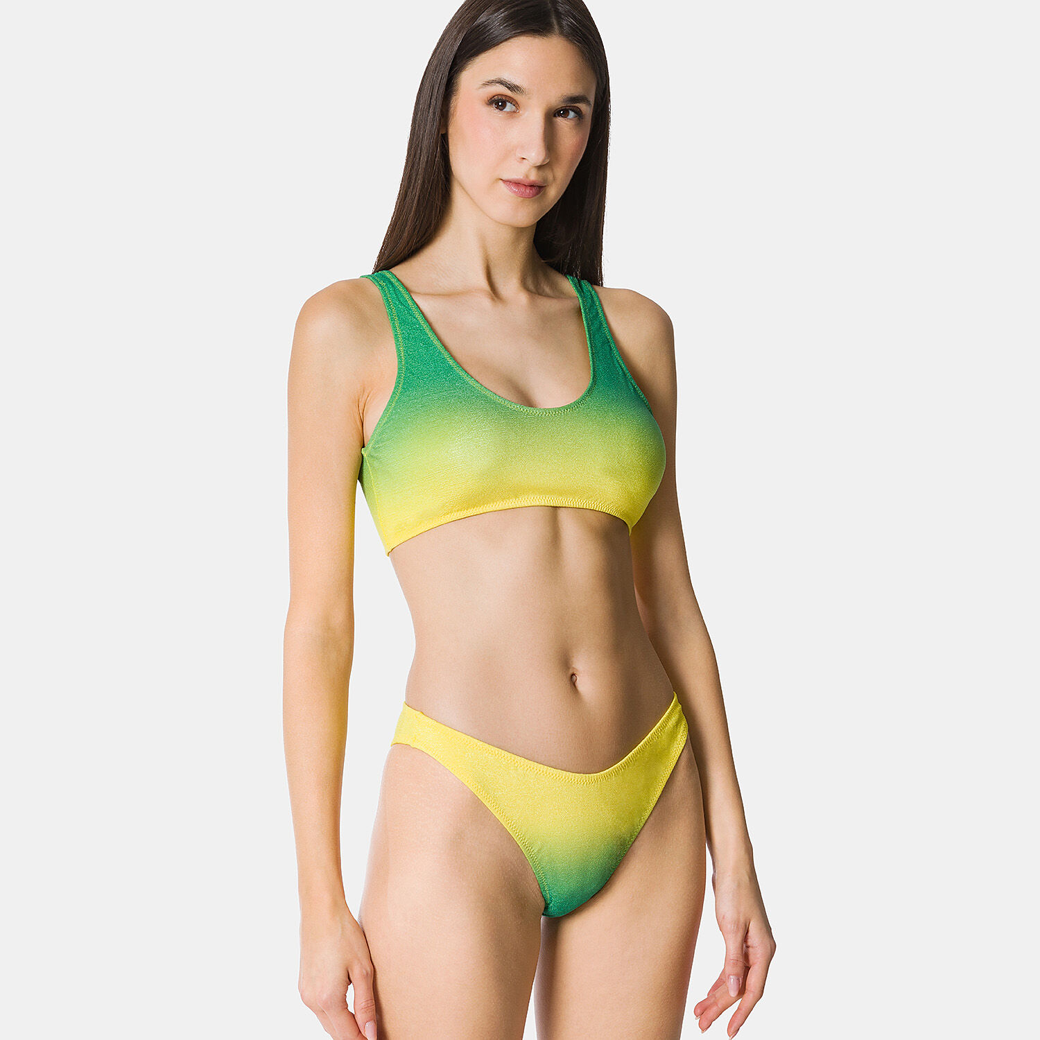 F k Bikini Set Top and Fixed American Bottoms Visionary Dose yellow and green AW LAB