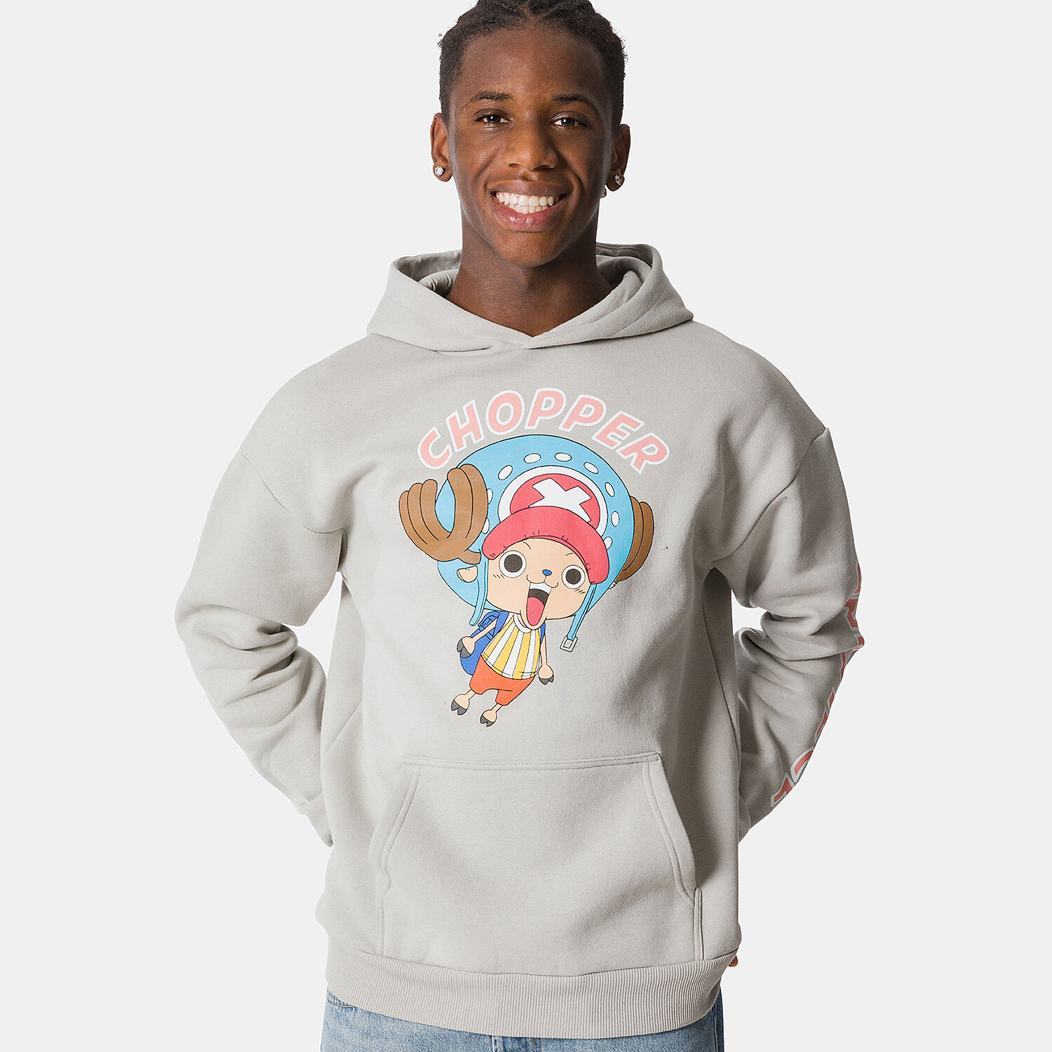 One Piece hoodie grey and multicolor AW LAB