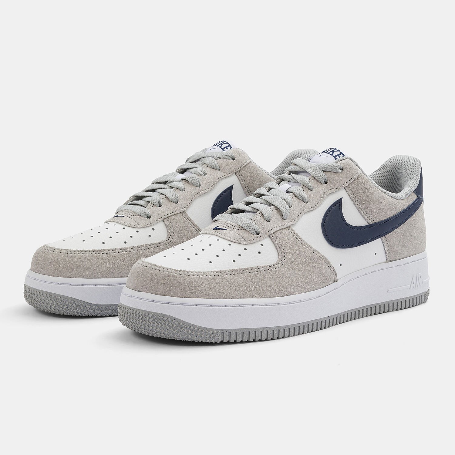 Nike Air Force 1 07 grey dark blue and white AW LAB