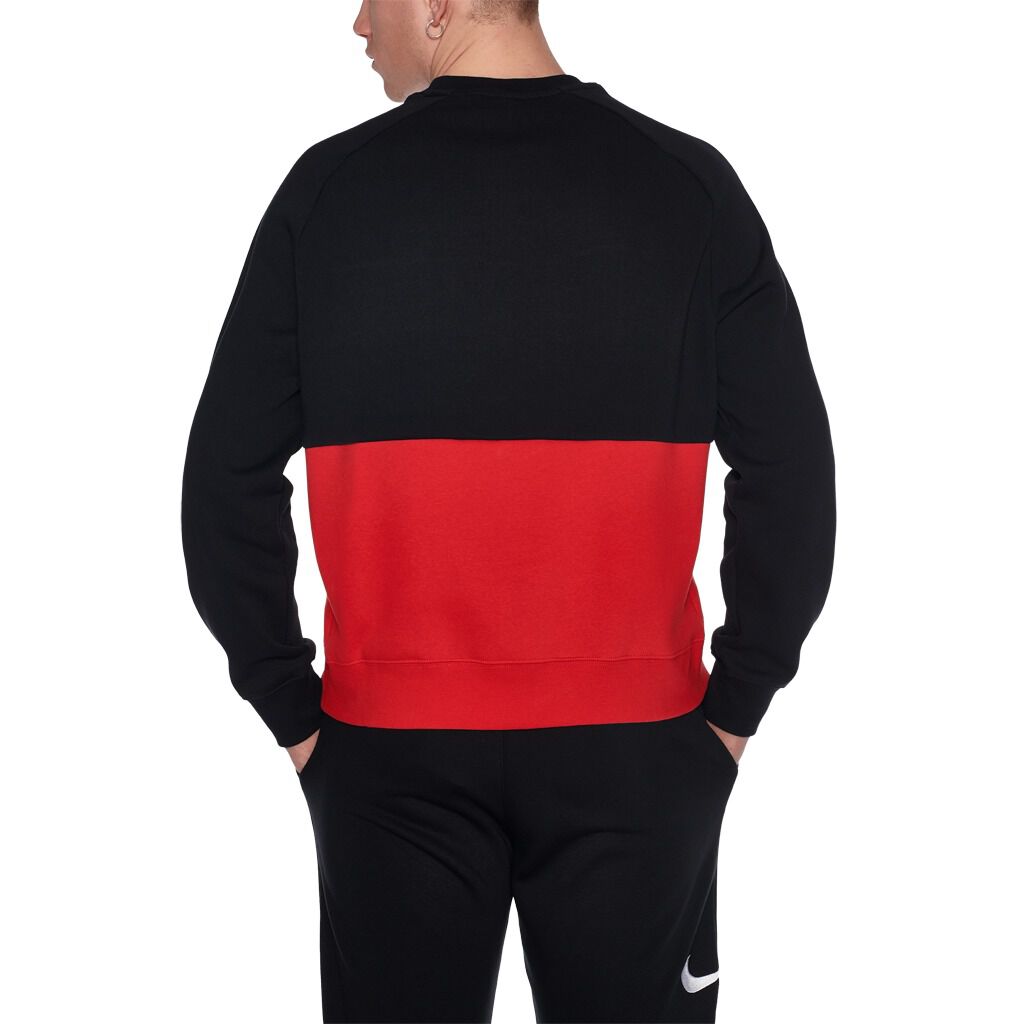Nike black clearance and red sweatshirt