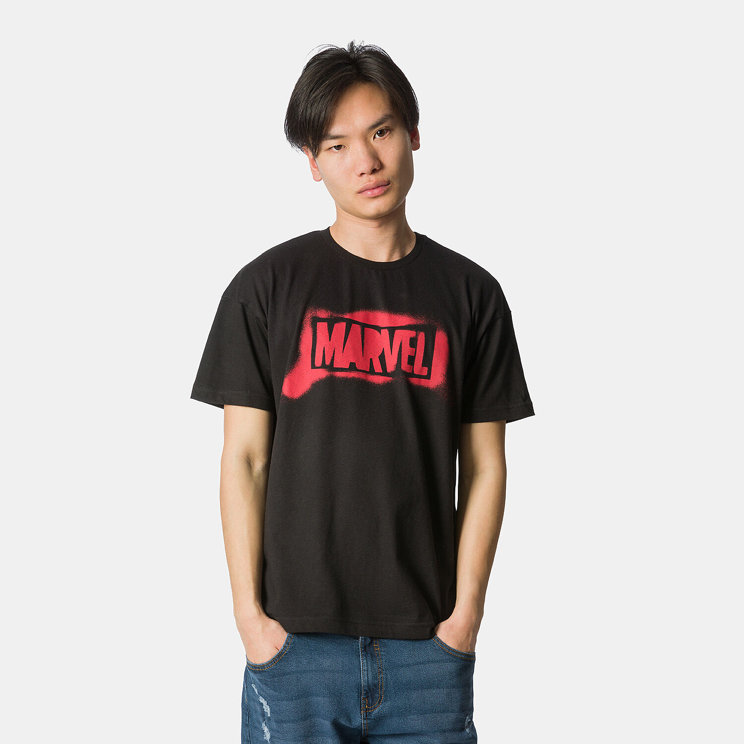 Marvel Speedy Tee T Shirt black and red AW LAB