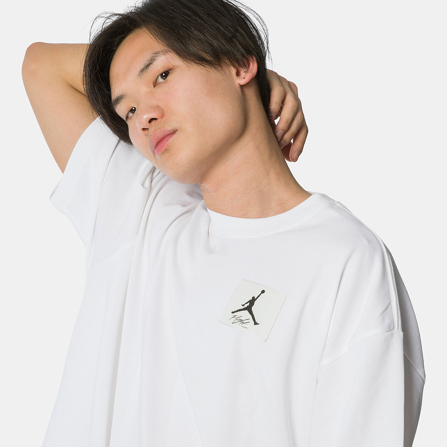Black and white jordan t shirt sale