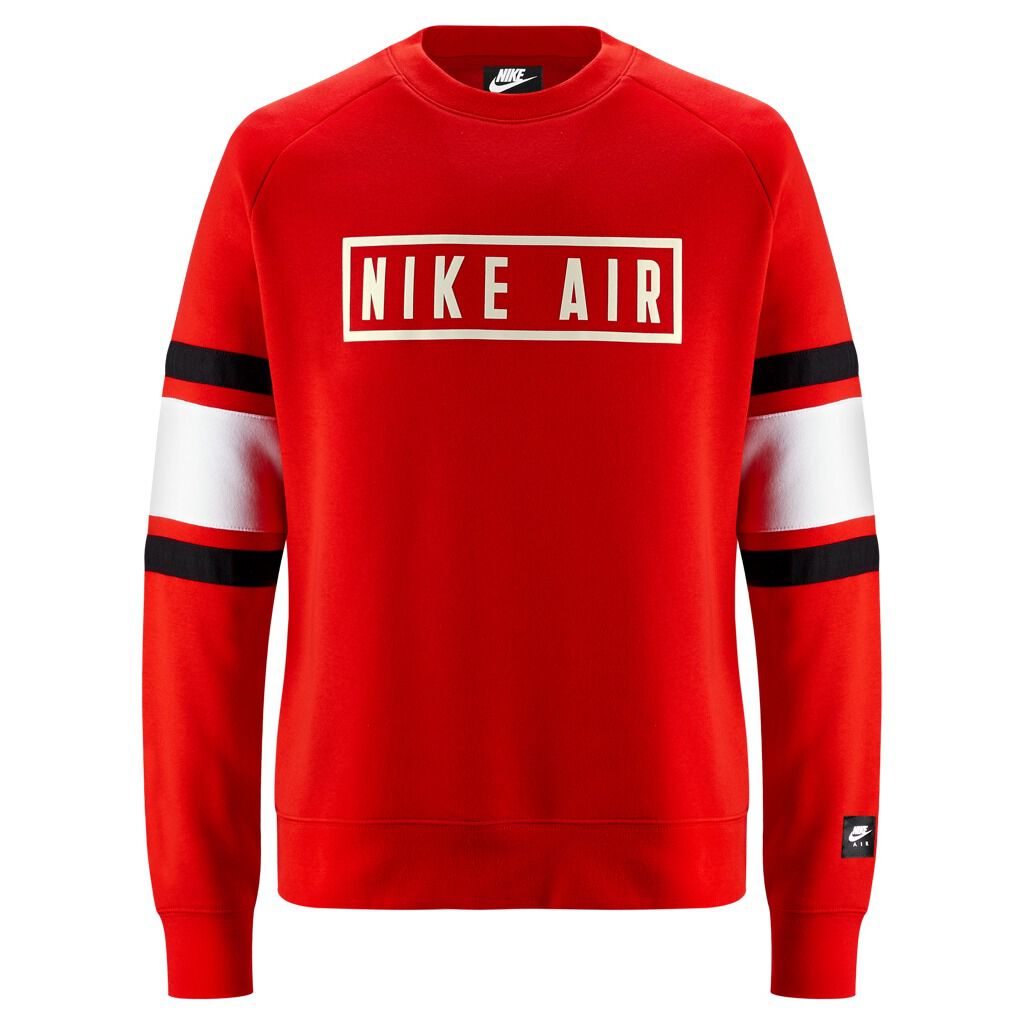 Nike air crew sweatshirt red sale