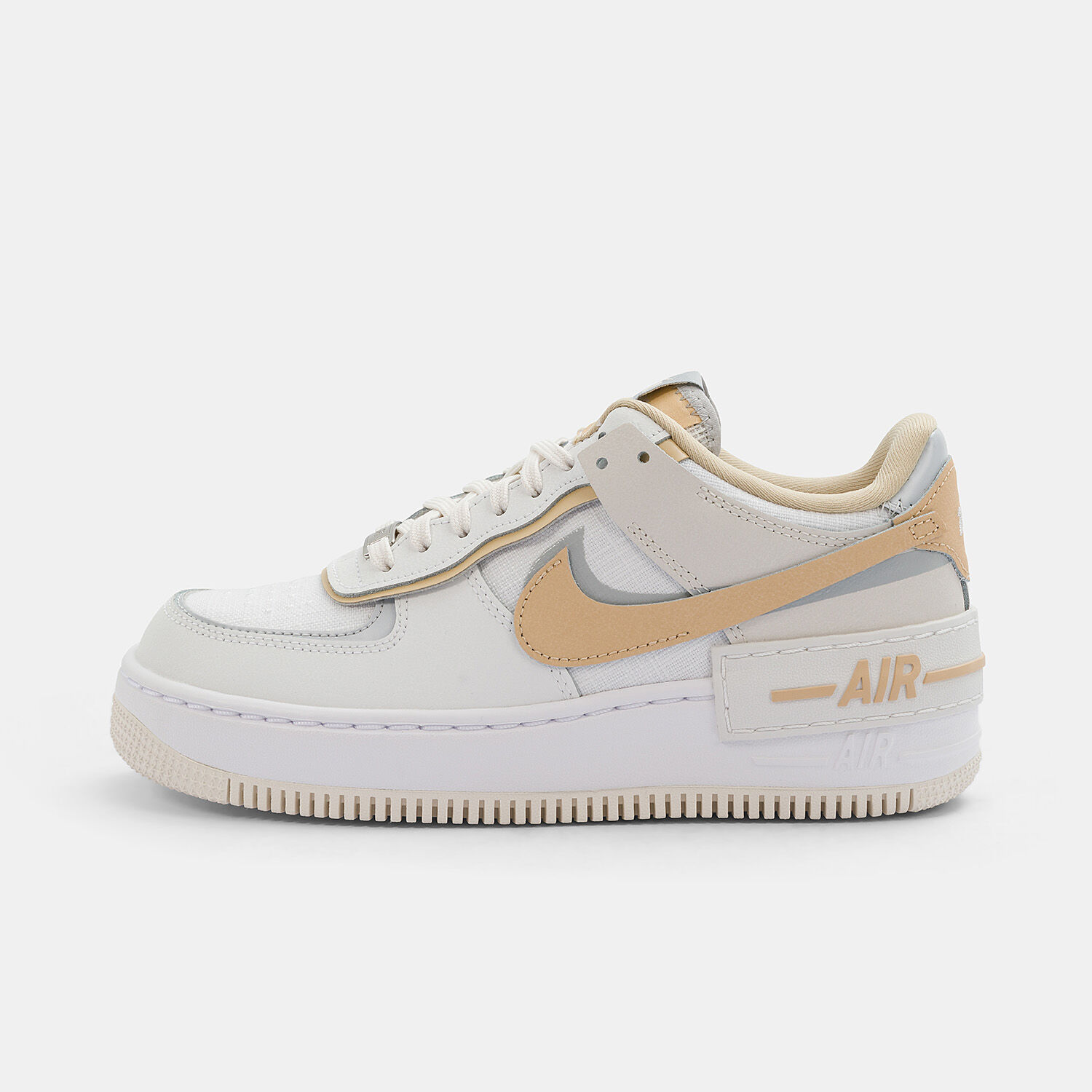 Nike Air Force 1 Shadow beige grey and white AW LAB