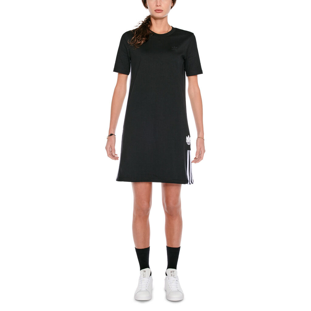 Black trefoil deals dress by adidas