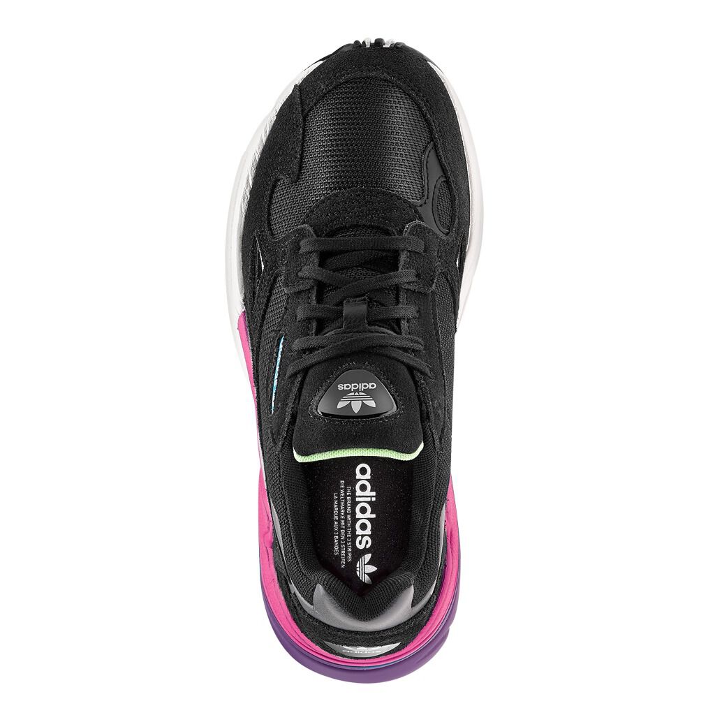 Adidas falcon core on sale black shock pink