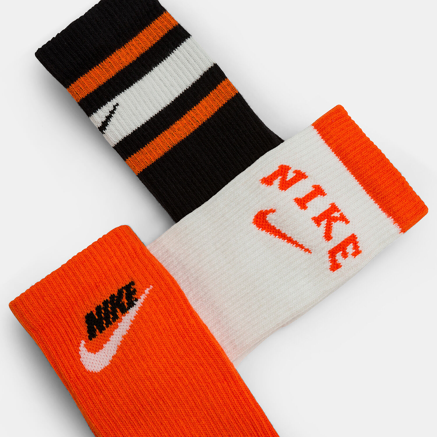 Nike orange hot sale socks