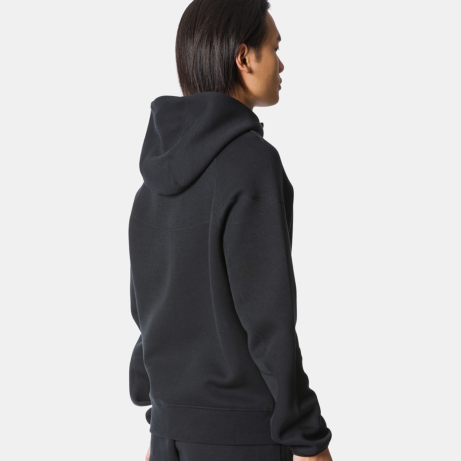Black nike hotsell tech fleece jacket